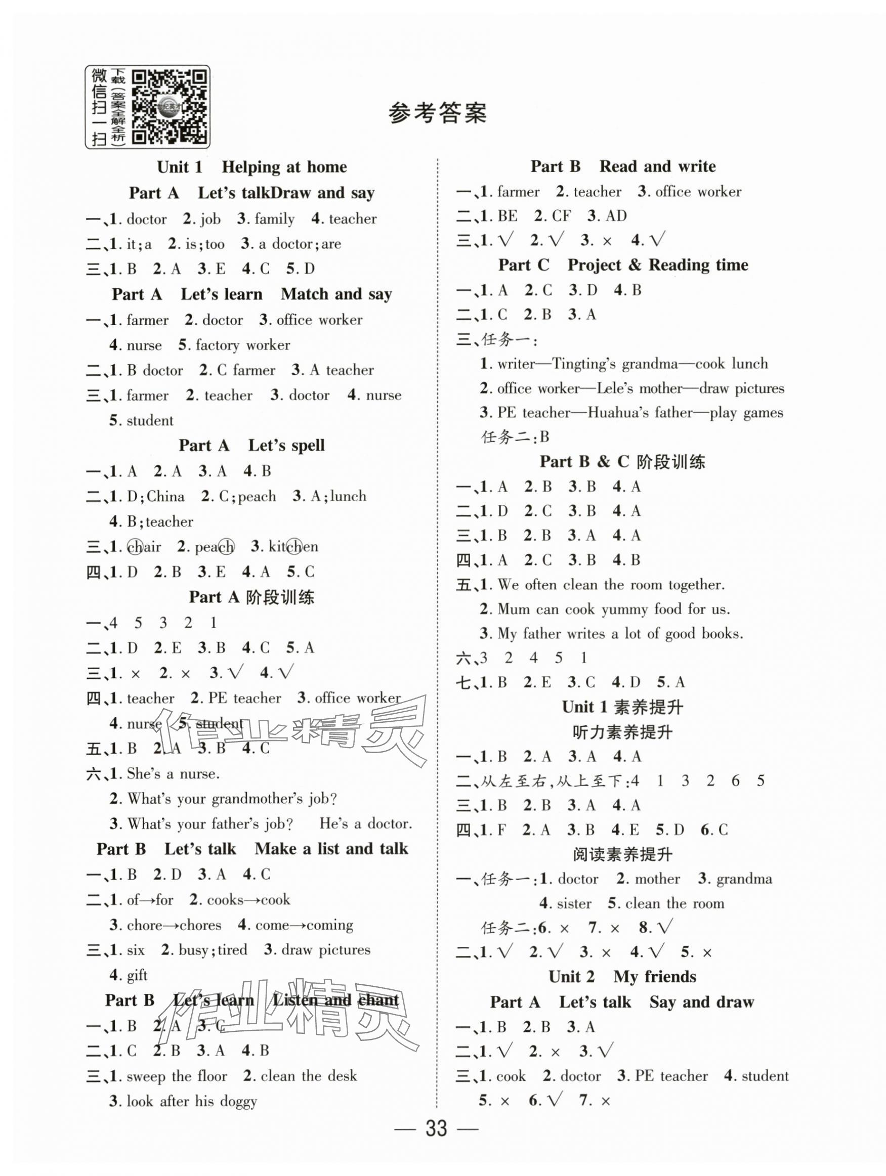 2025年尚学生香英才天天练四年级英语上册人教PEP版 第1页