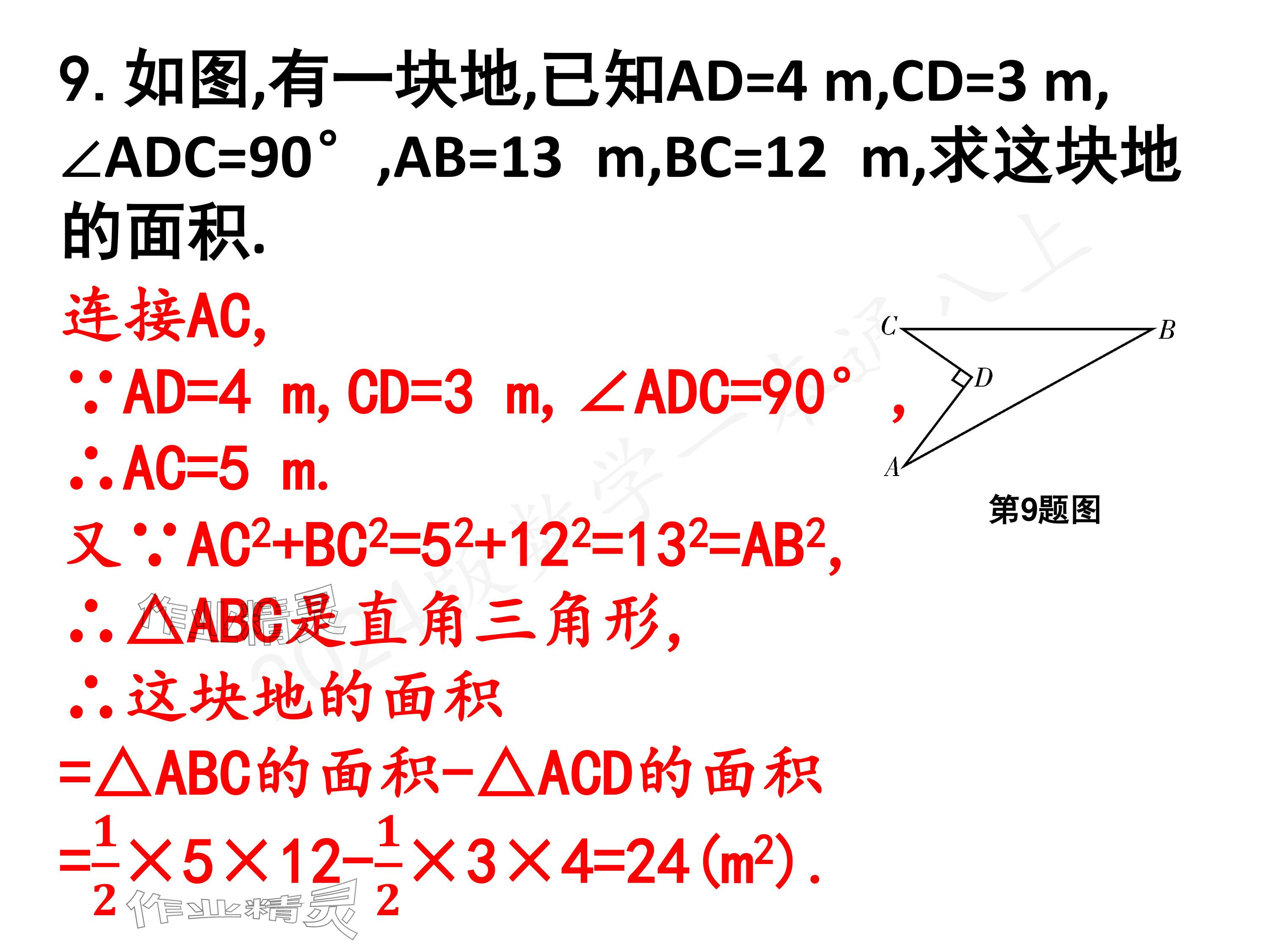 2024年一本通武漢出版社八年級數學上冊北師大版核心板 參考答案第23頁