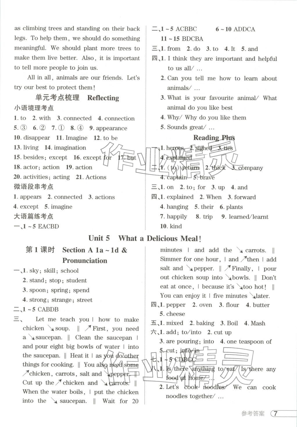 2025年鼎成中考活页好题八年级英语上册人教版河南专版&nbsp;第7页