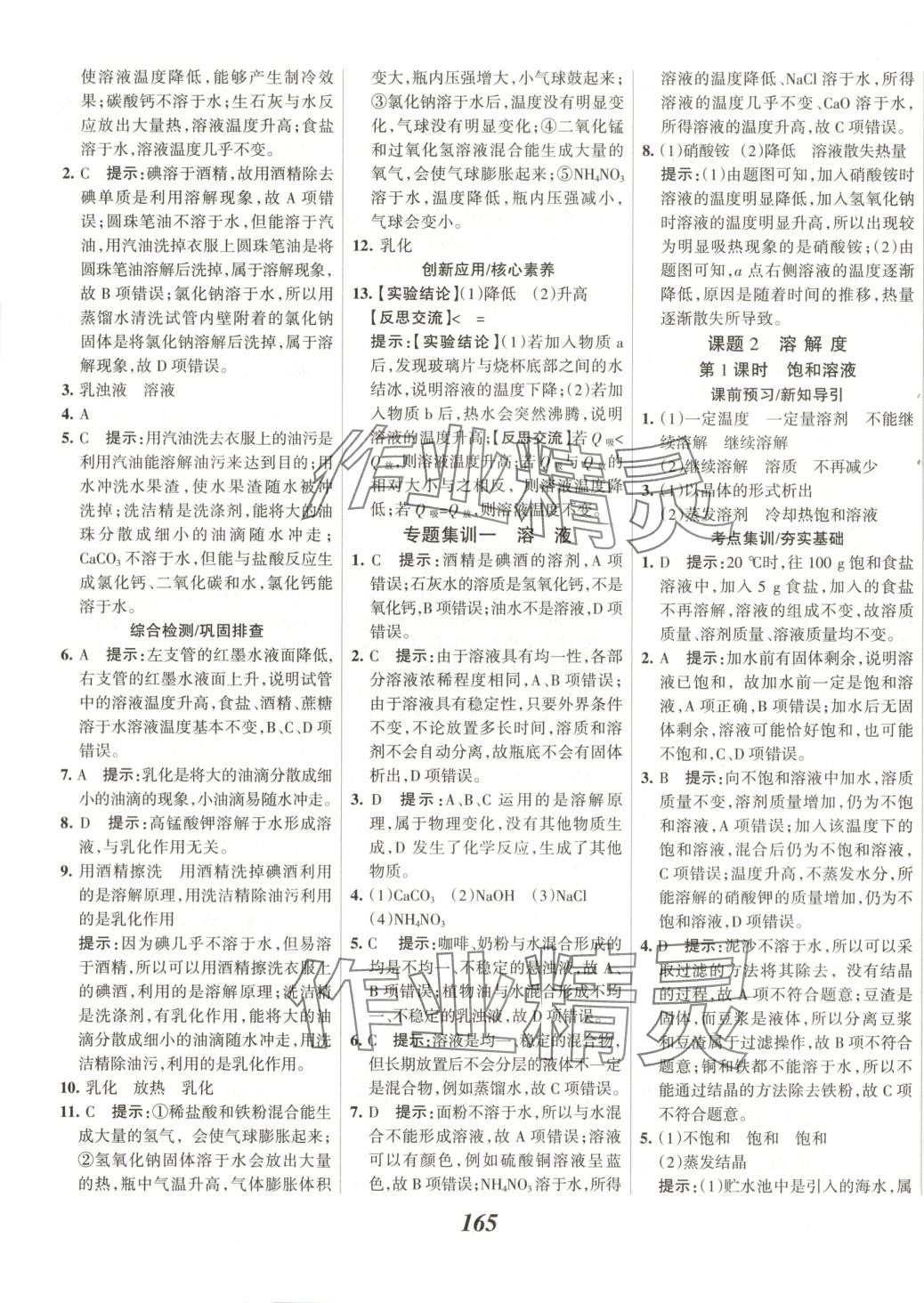 2025年全優課堂九年級化學下冊 第9頁