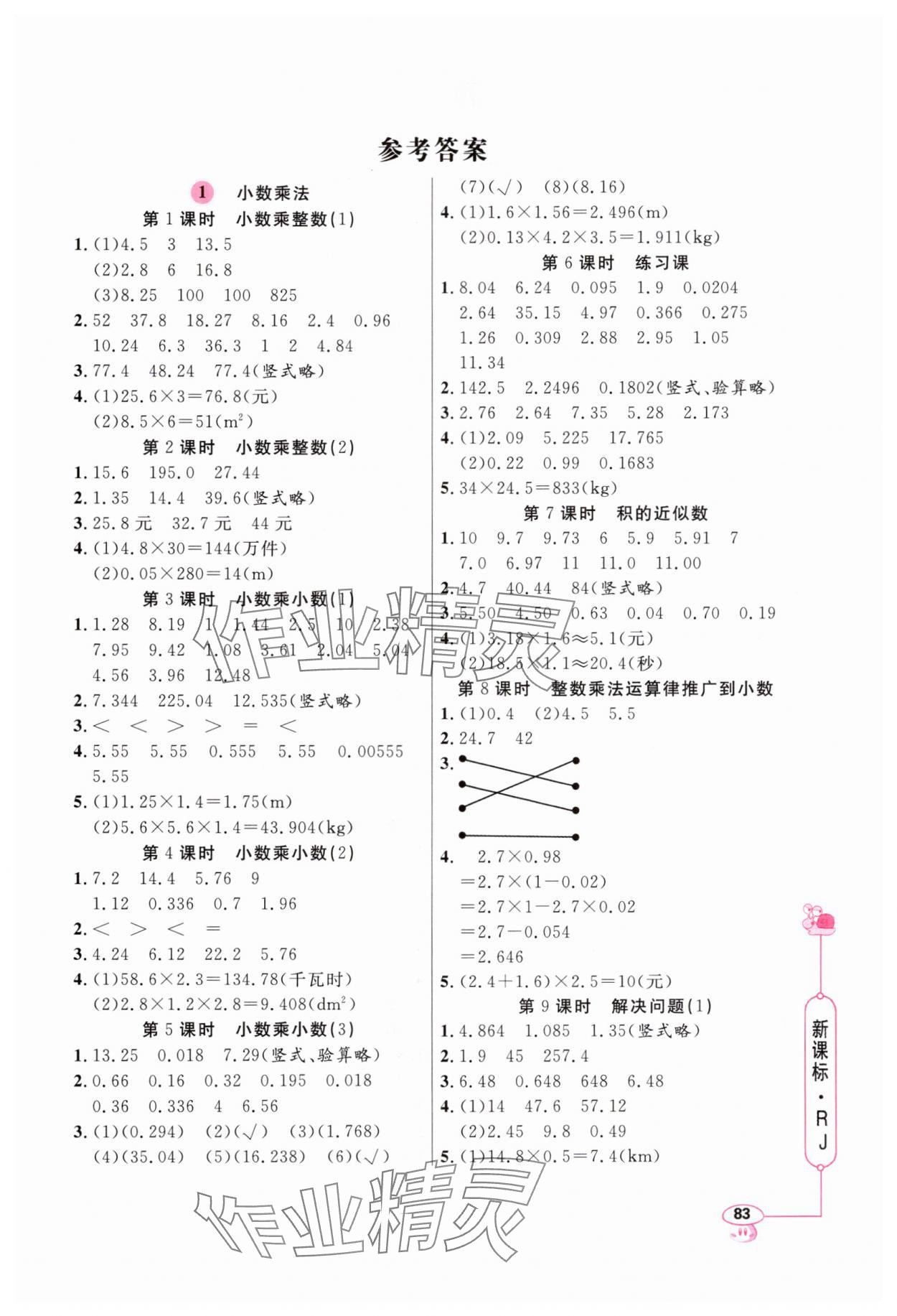 2024年應(yīng)用題天天練五年級上冊人教版 第1頁