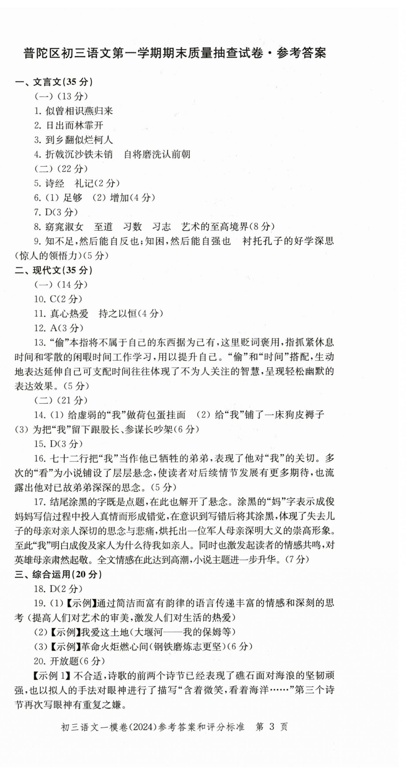 2025年文化课强化训练语文中考三年合订本2022~2024&nbsp;第3页