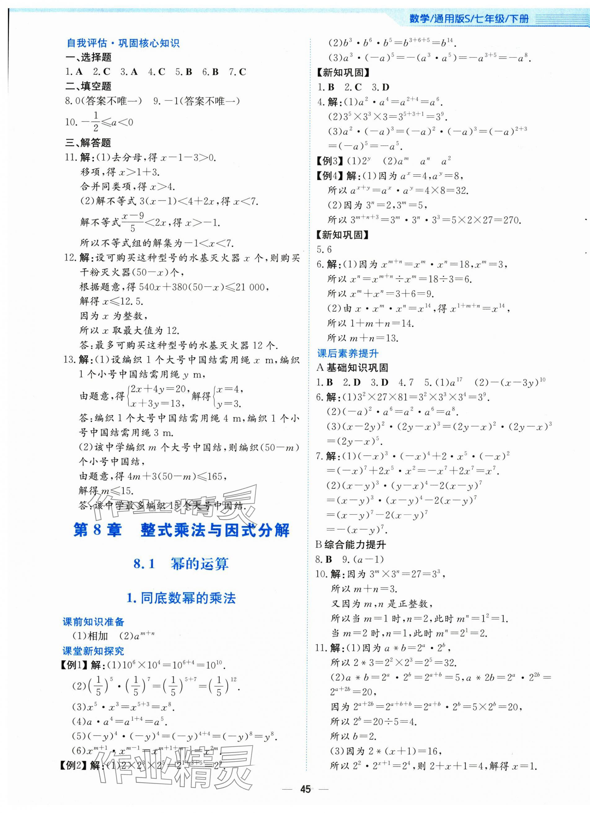 2025年新編基礎訓練七年級數學下冊通用版S 第13頁