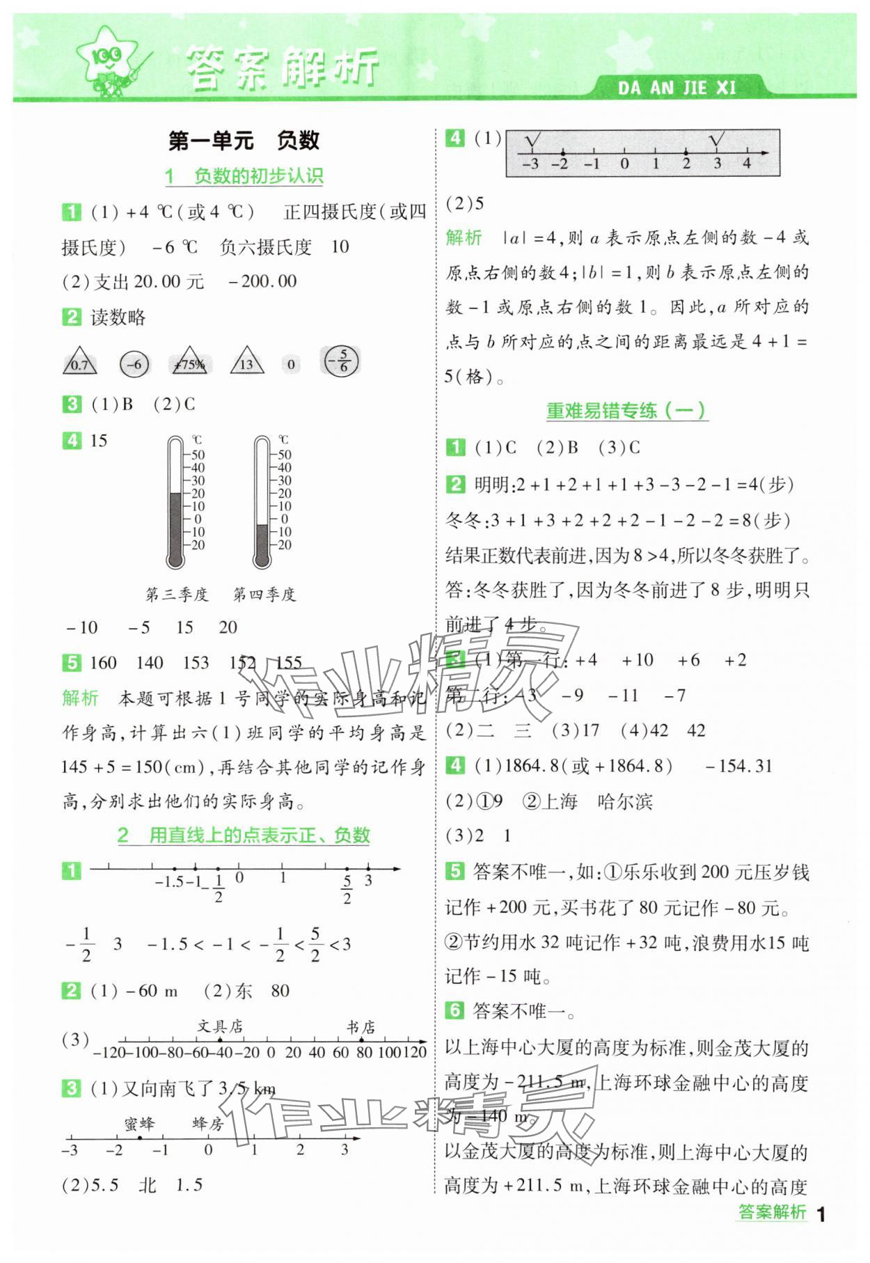 2025年一遍過六年級小學數(shù)學下冊人教版 第1頁