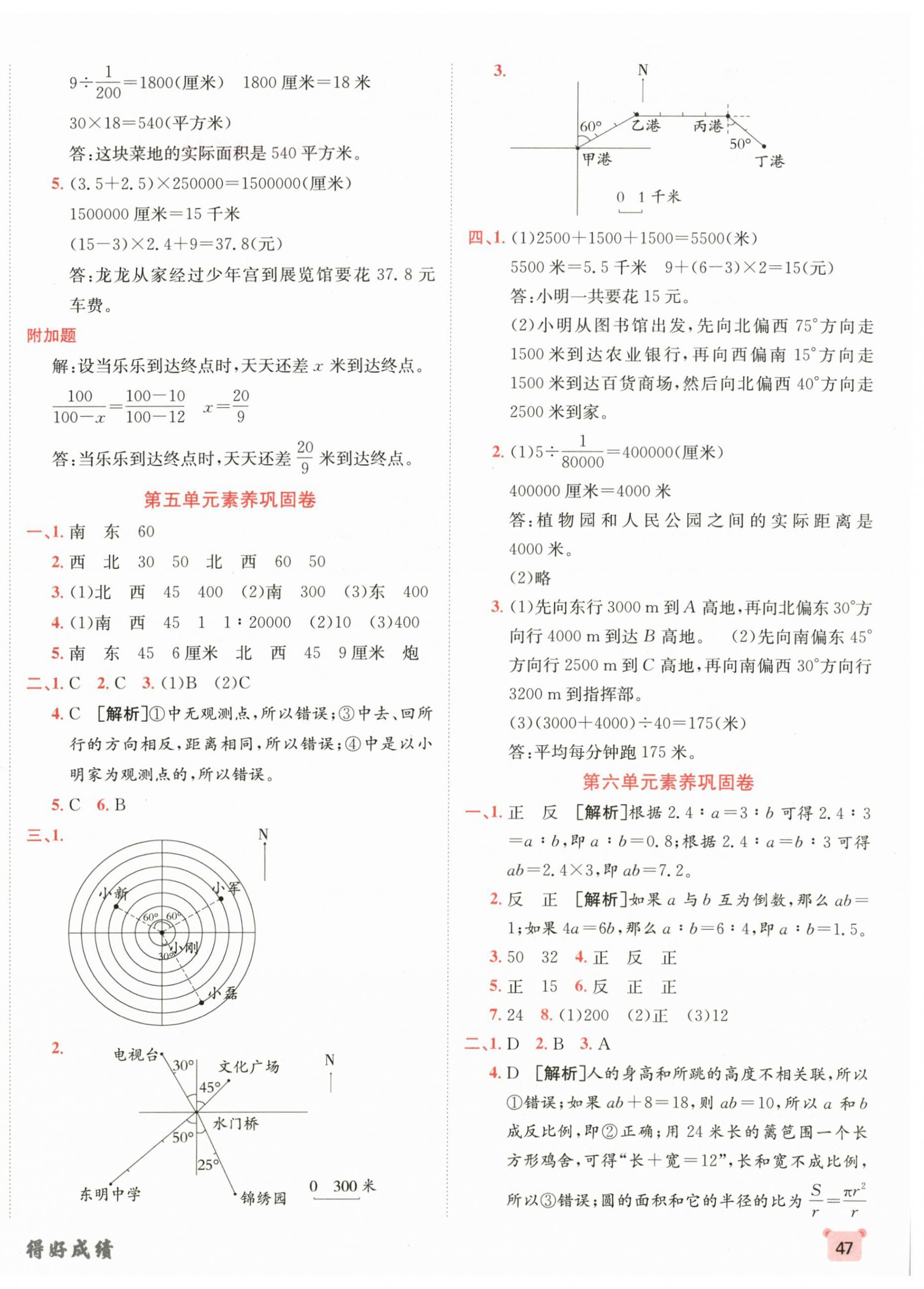 2026年神龙牛皮卷海淀考王六年级数学下册苏教版&nbsp;第6页