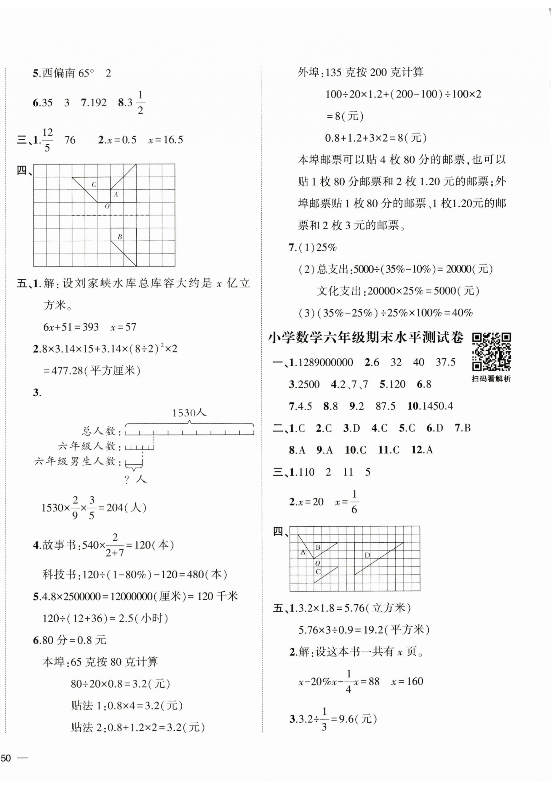 2025年名校密卷小升初模擬試卷六年級(jí)數(shù)學(xué)人教版 第4頁(yè)