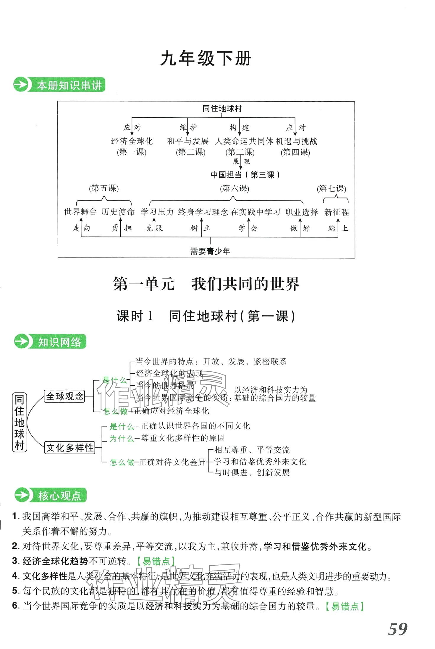 2024年領(lǐng)揚(yáng)文化中考研究道德與法治河南專版 第59頁