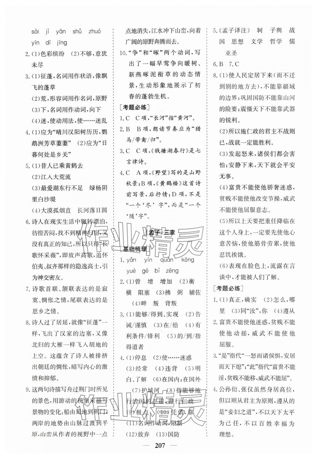 2024年點(diǎn)金考案語文 第9頁
