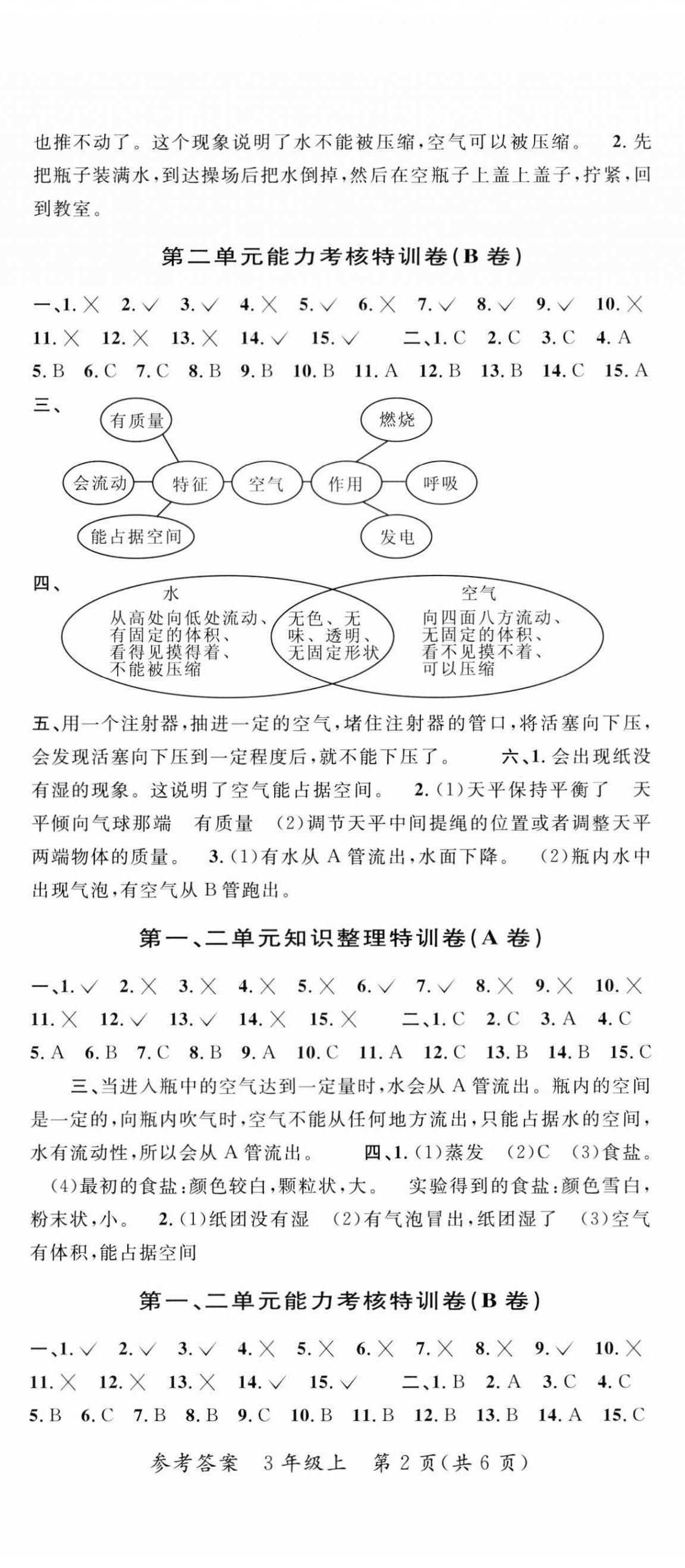 2024年特训卷三年级科学上册教科版 第2页
