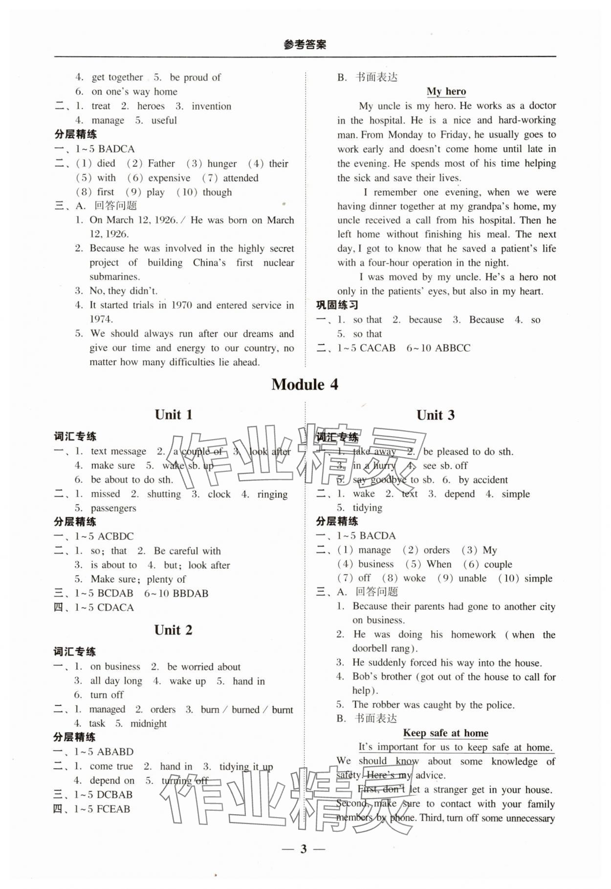2025年南粵學典學考精練九年級英語全一冊外研版 第3頁