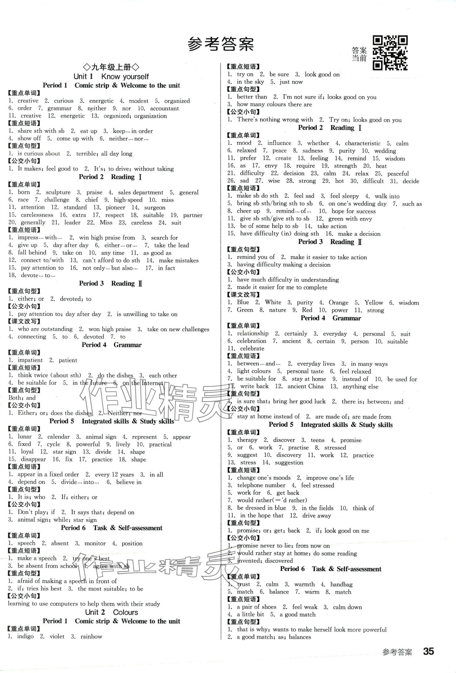 2024年全品學(xué)練考九年級(jí)英語(yǔ)全一冊(cè)譯林版 第6頁(yè)