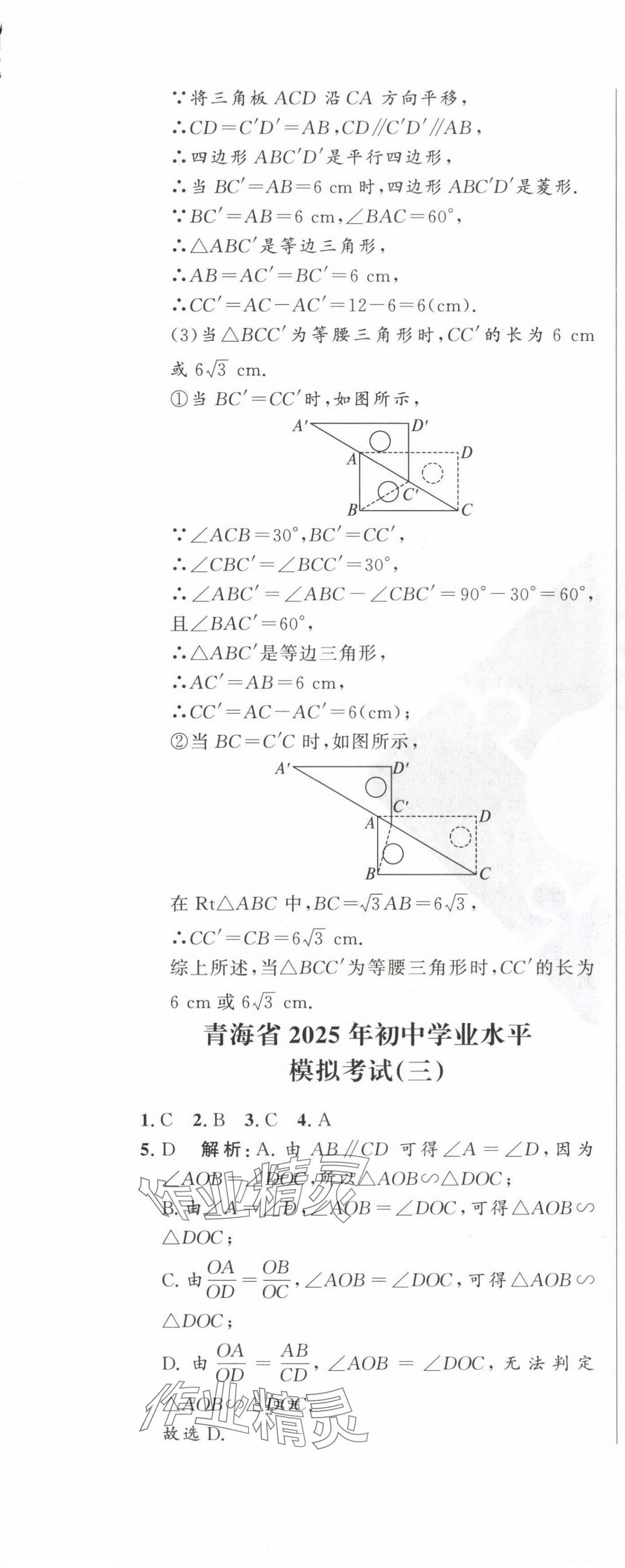 2025年青海中考全真模擬試卷數學 第9頁