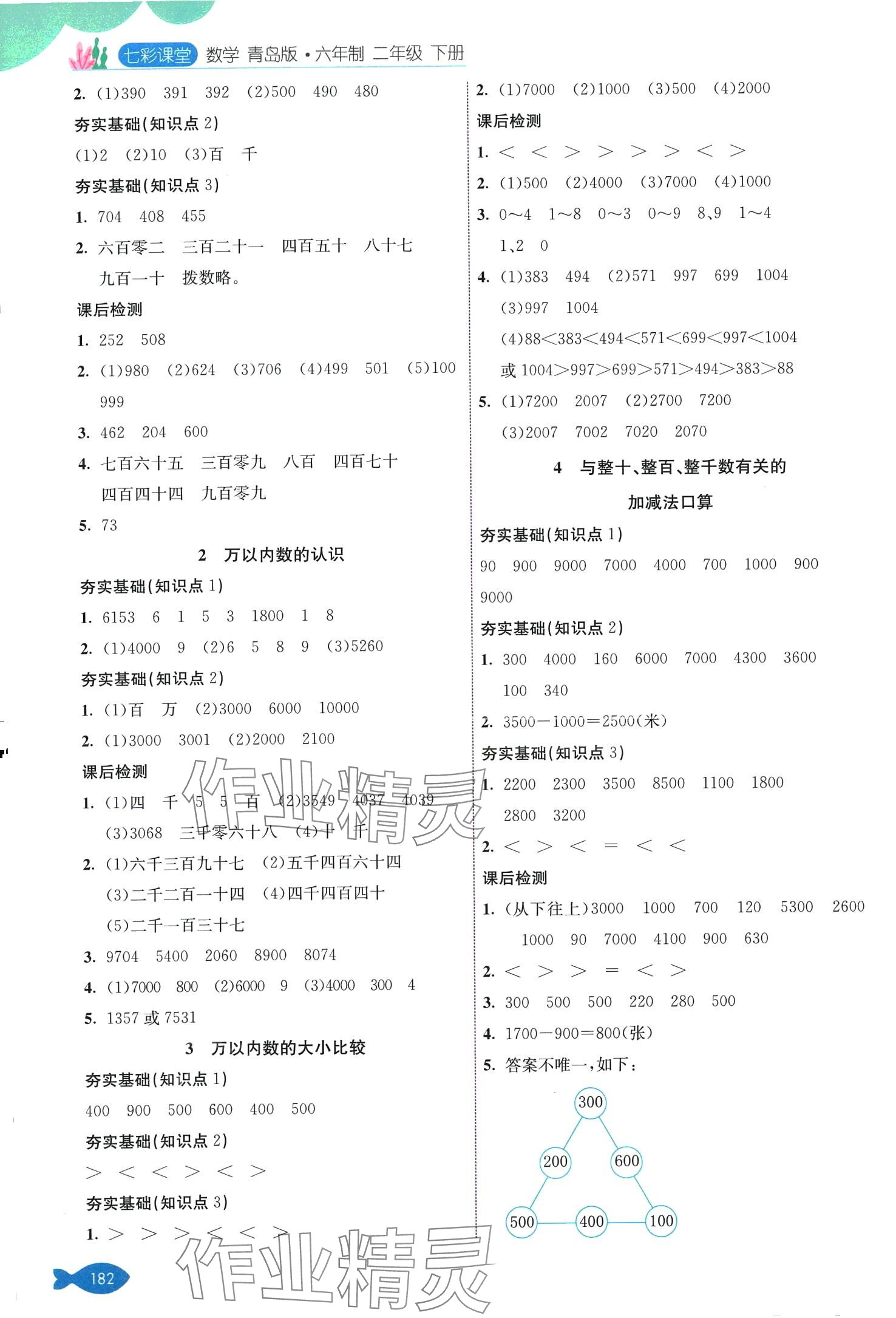 2024年七彩课堂二年级数学下册青岛版 第2页