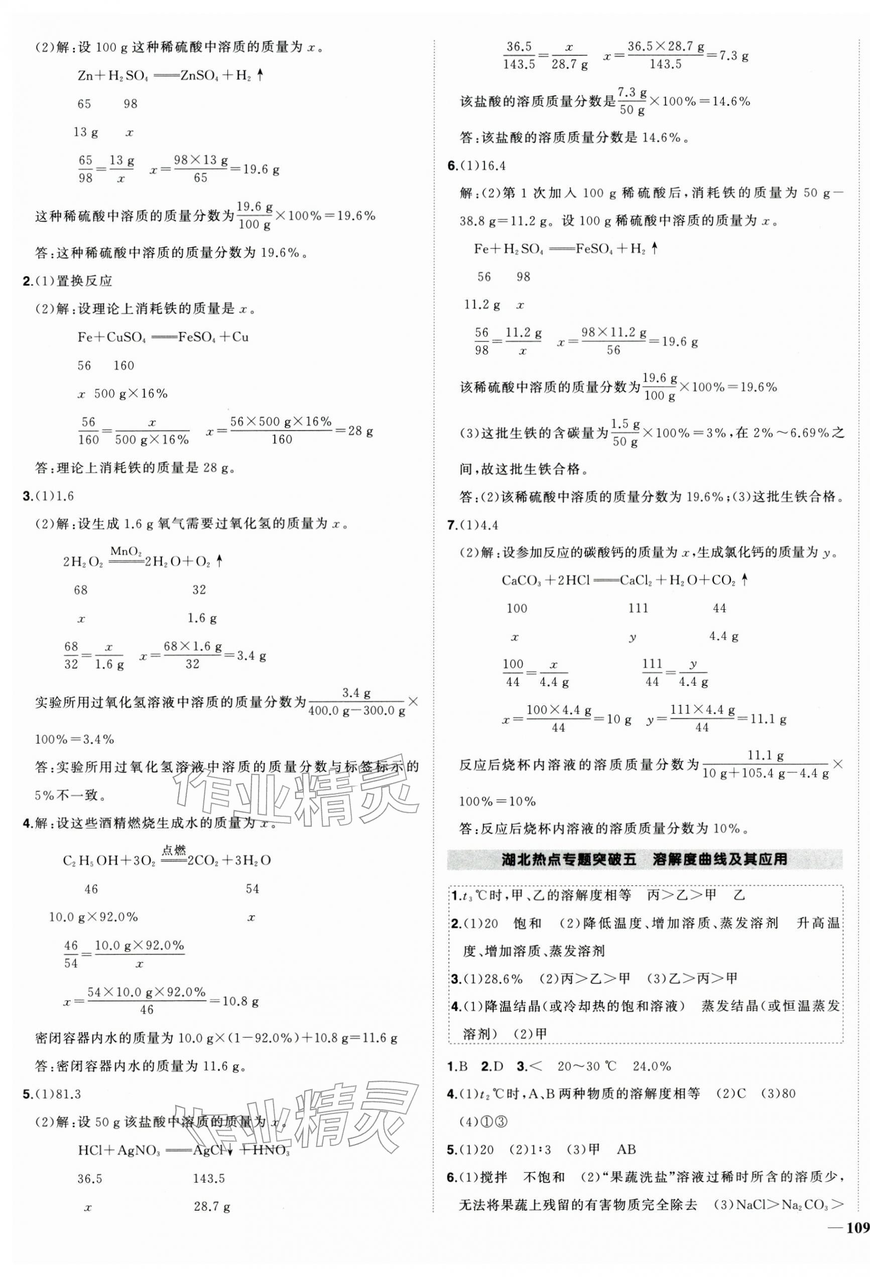 2026年狀元成才路創(chuàng)優(yōu)作業(yè)九年級化學下冊人教版湖北專版&nbsp;第5頁