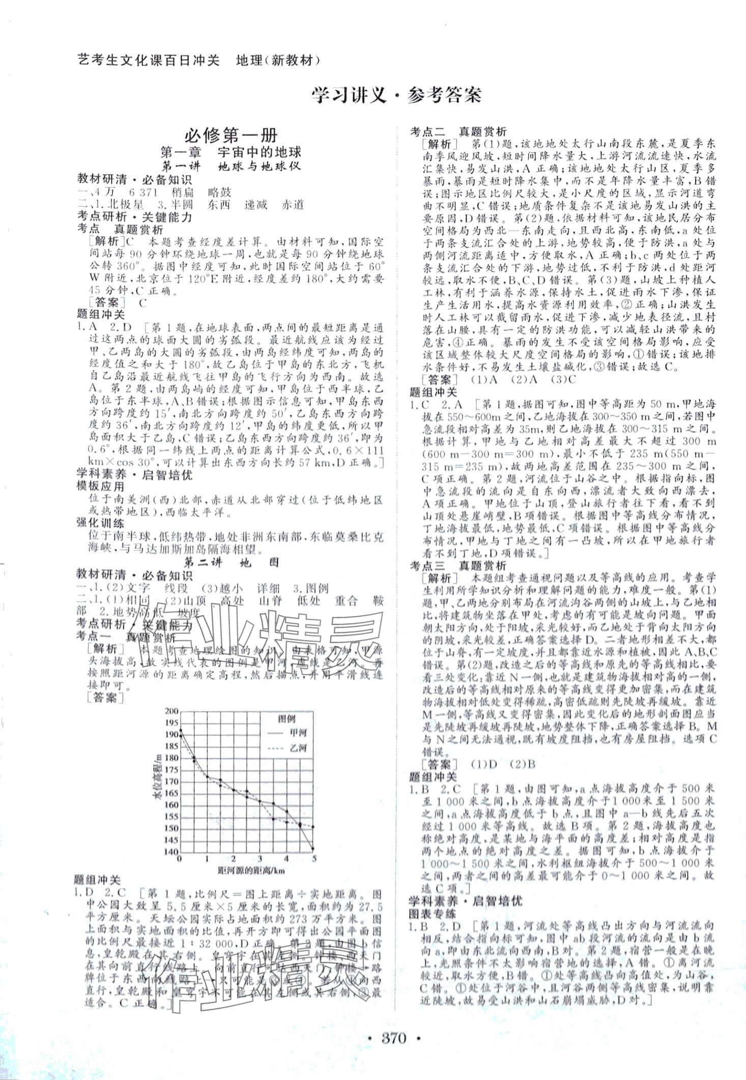2024年藝術生百日沖刺高中地理 第1頁