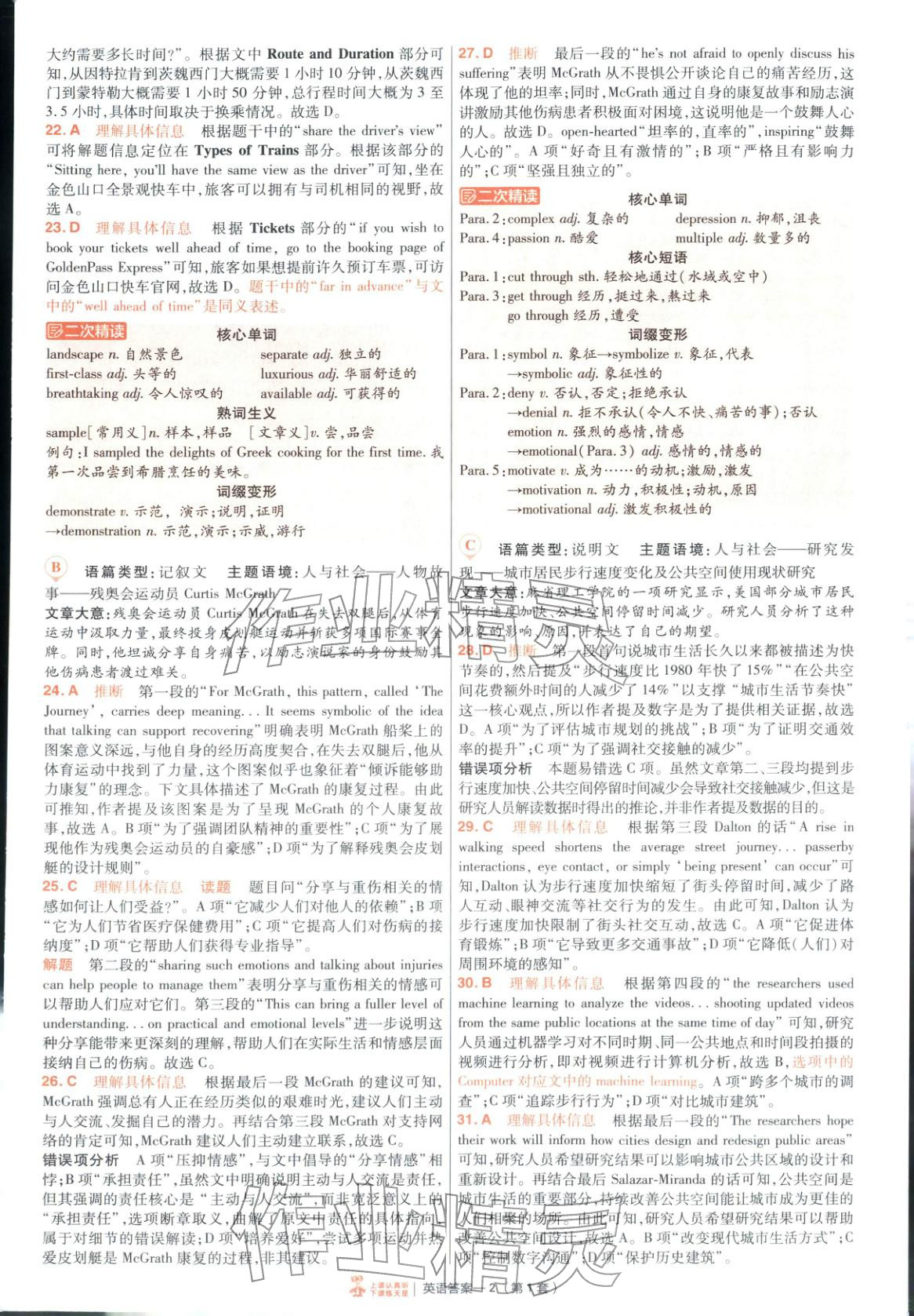 2026年金考卷特快专递高中英语 第2页