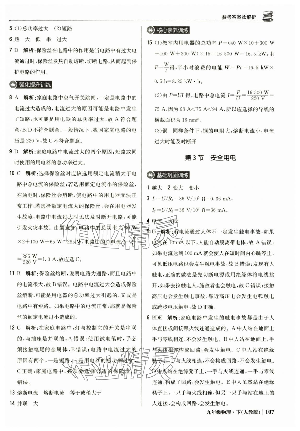 2025年1加1輕巧奪冠優化訓練九年級物理下冊人教版 第12頁