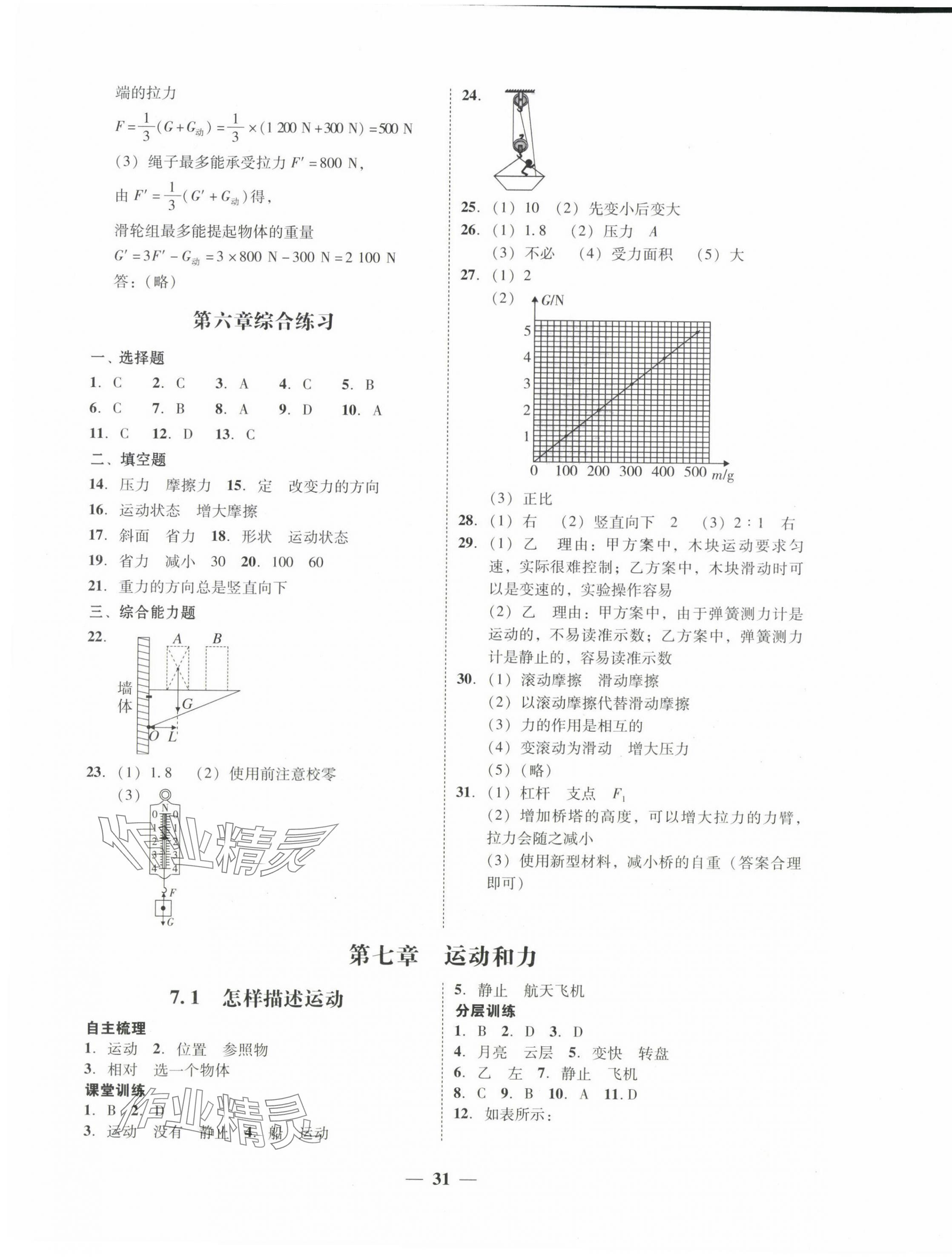 2024年南粤学典学考精练八年级物理下册沪粤版 第3页