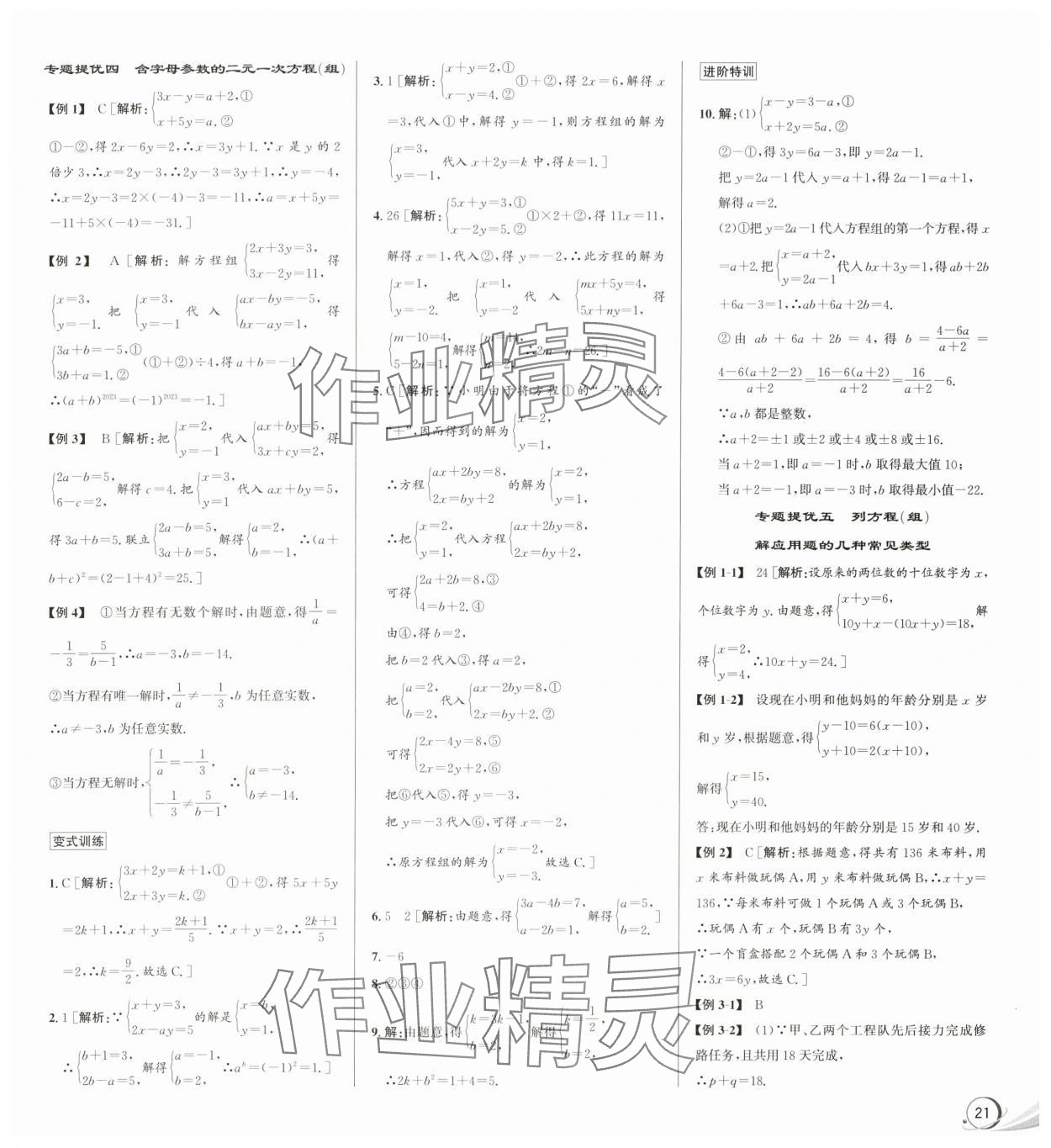 2024年優(yōu)加攻略七年級(jí)數(shù)學(xué)下冊(cè)浙教版 第9頁