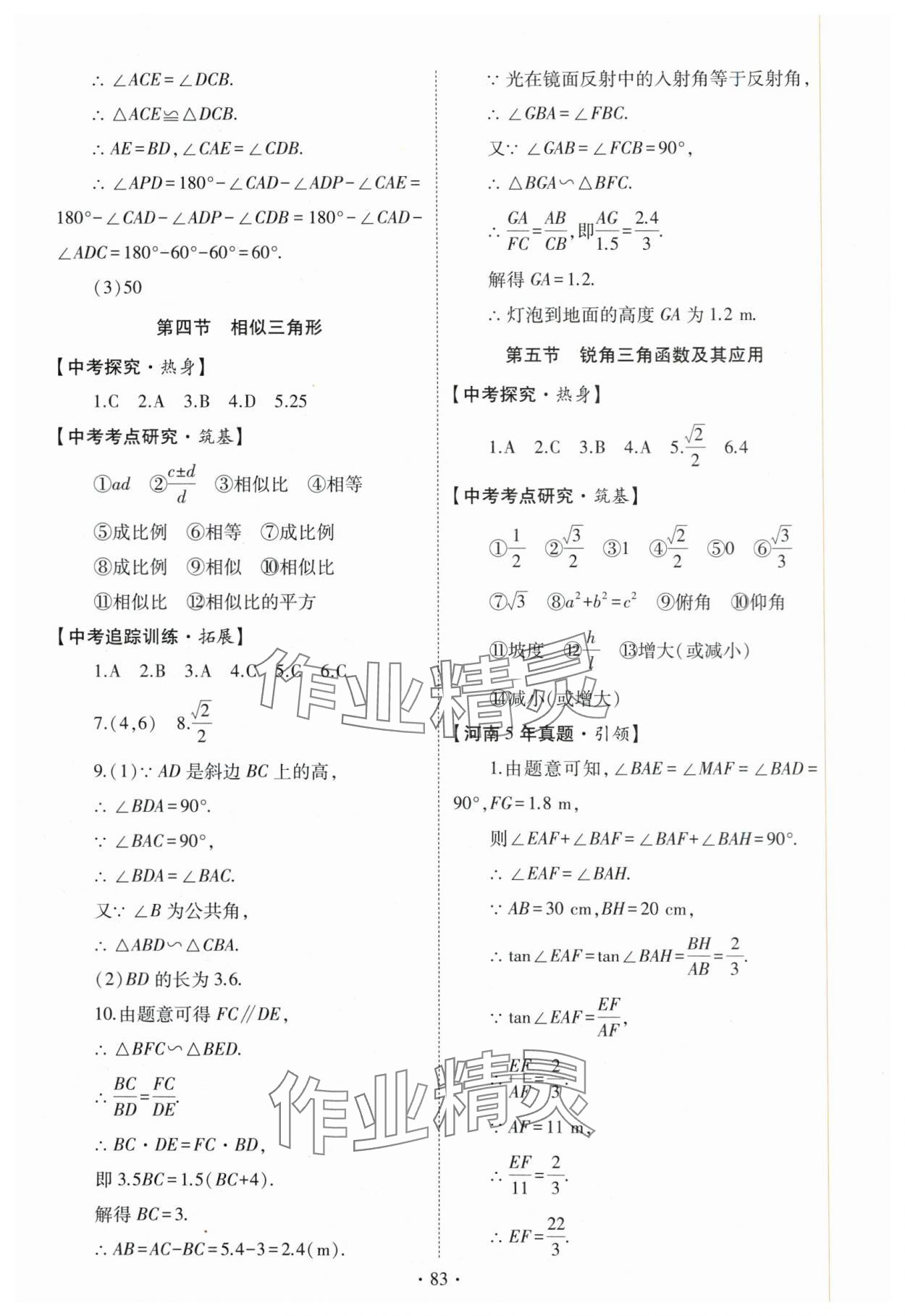 2024年初中學(xué)業(yè)水平考試復(fù)習(xí)指導(dǎo)數(shù)學(xué)河南專版 第9頁