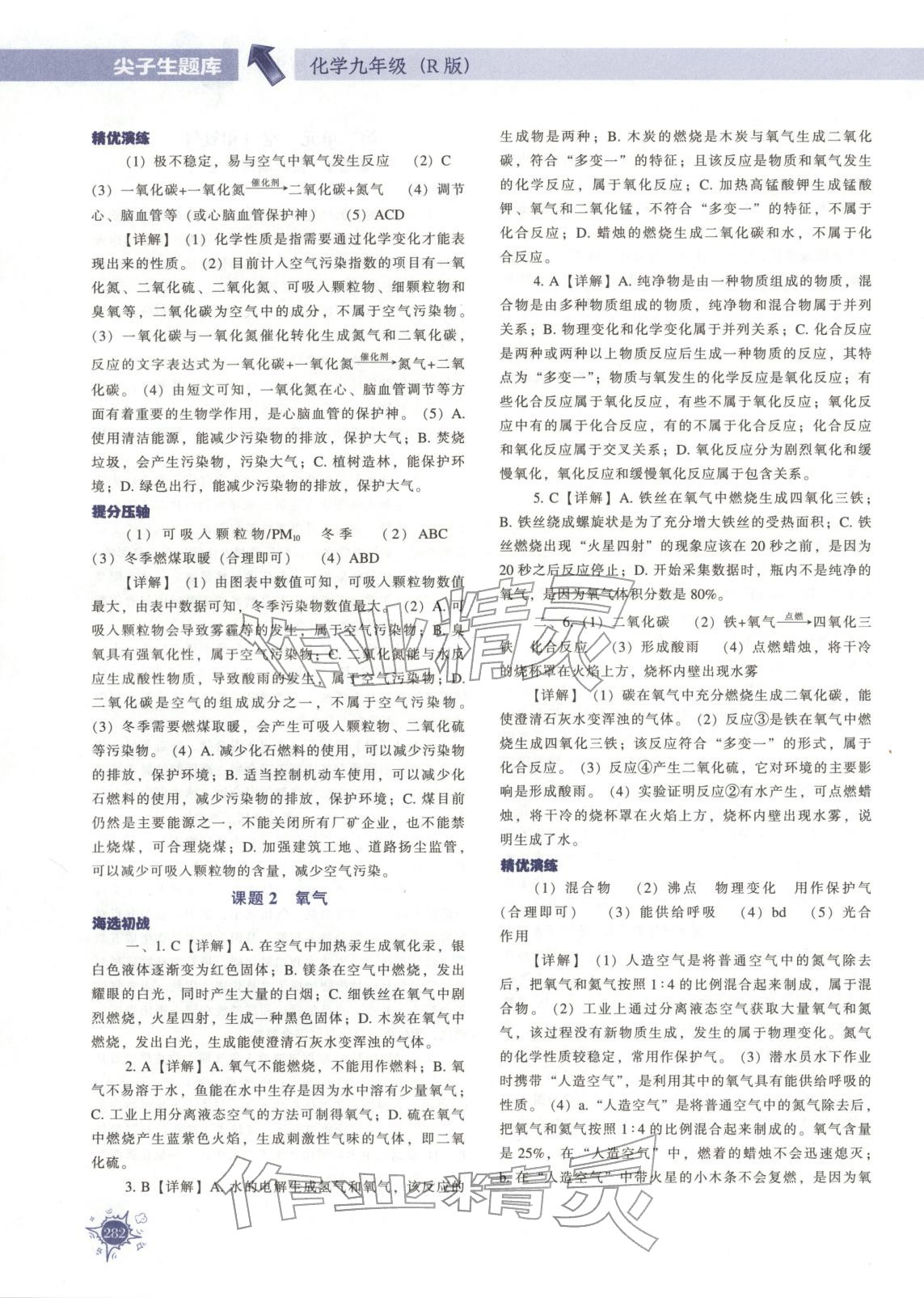 2025年尖子生题库九年级化学全一册人教版 第5页