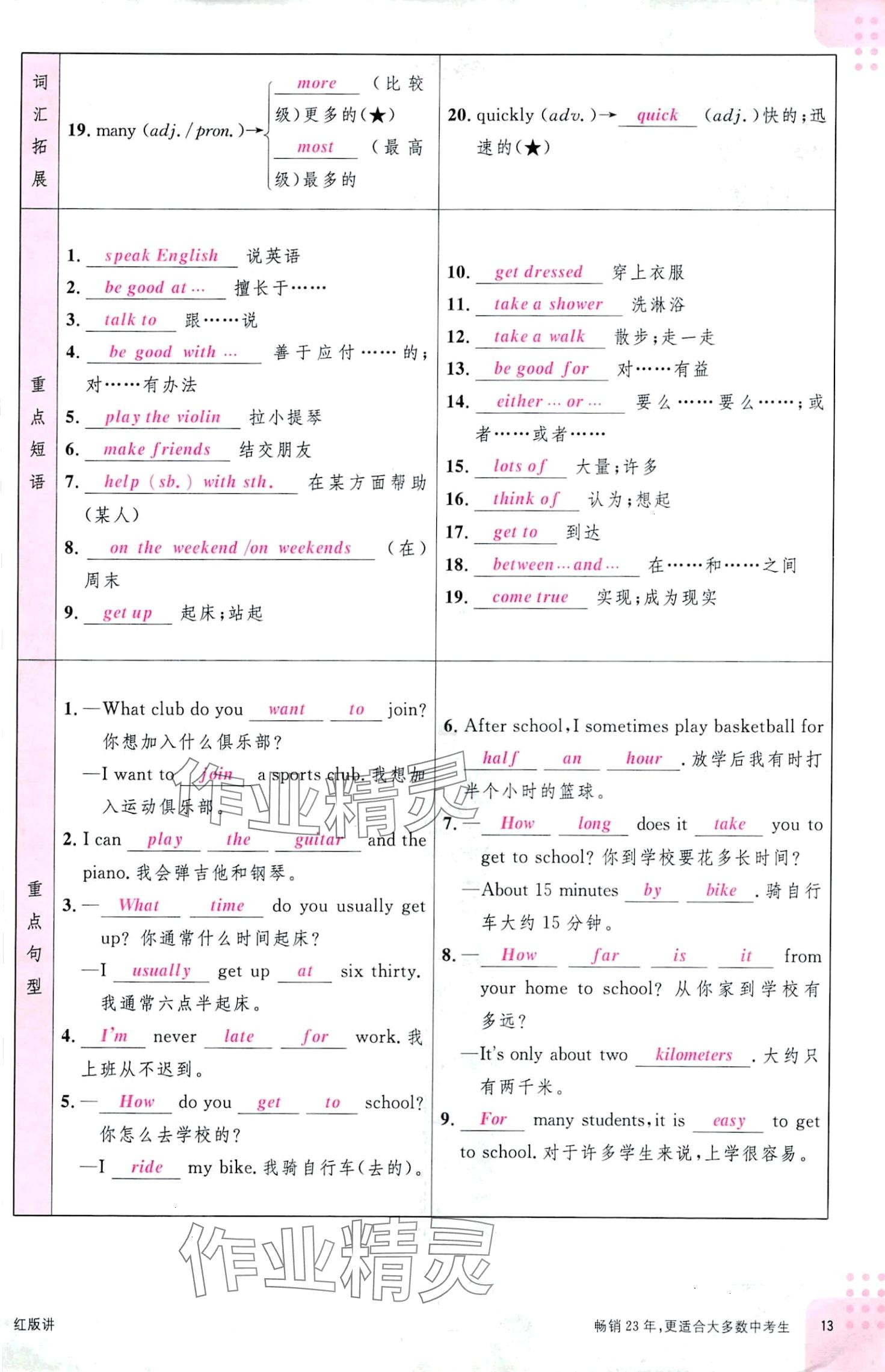 2024年火线100天英语中考四川专版 第13页