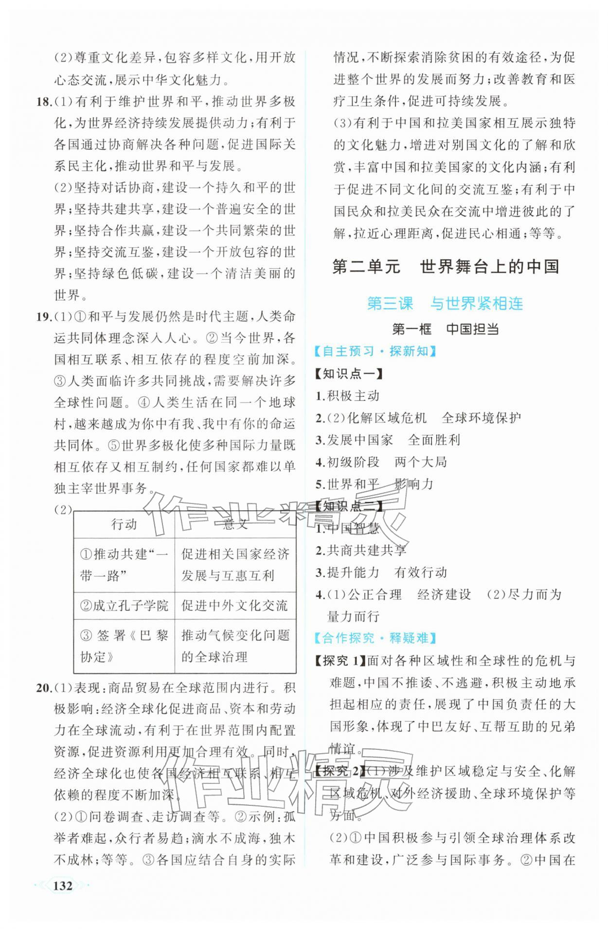 2026年同步导学与优化训练九年级道德与法治下册人教版&nbsp;第8页