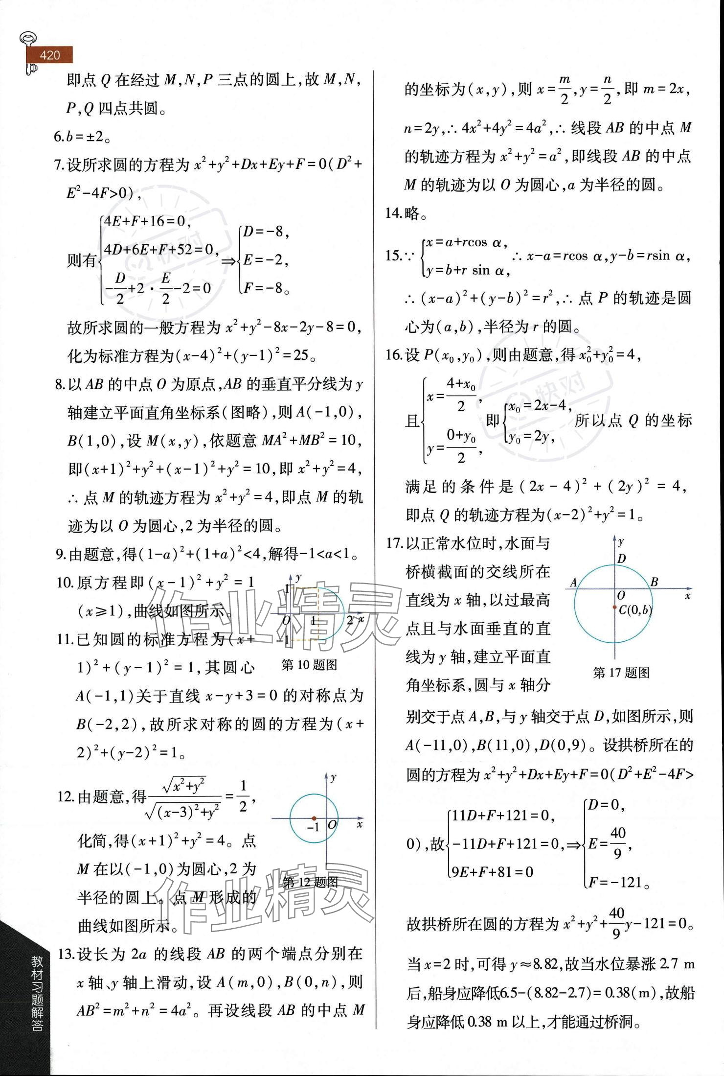 2023年教材課本高中數(shù)學(xué)選擇性必修第一冊蘇教版 參考答案第15頁