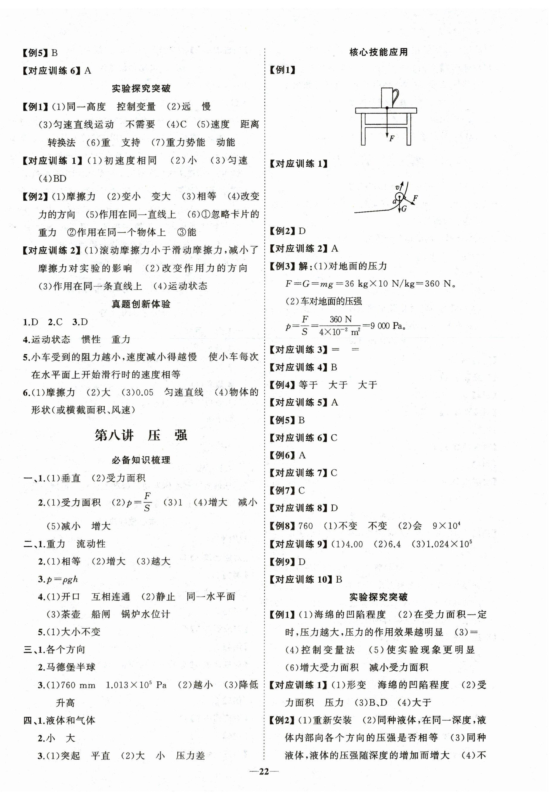 2026年初中总复习手册山东人民出版社物理沪科版&nbsp;第6页
