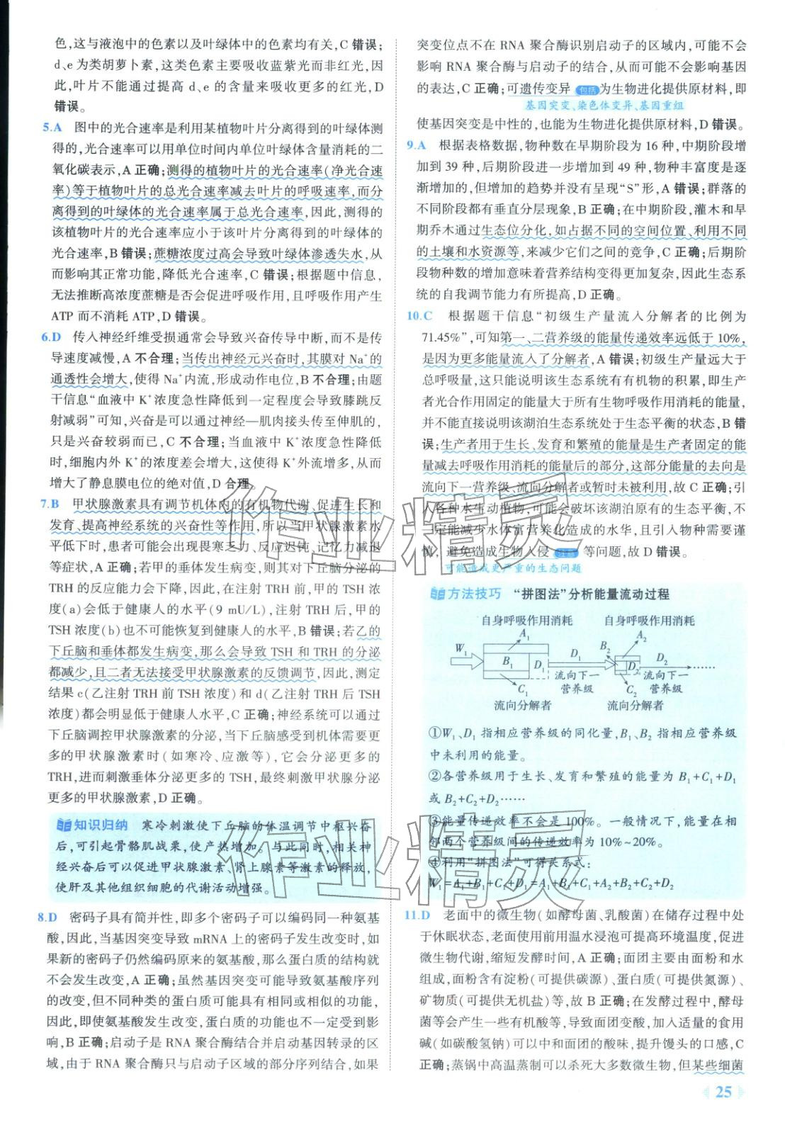 2026年53金卷优选卷汇编高中生物陕晋青宁专版&nbsp;第25页