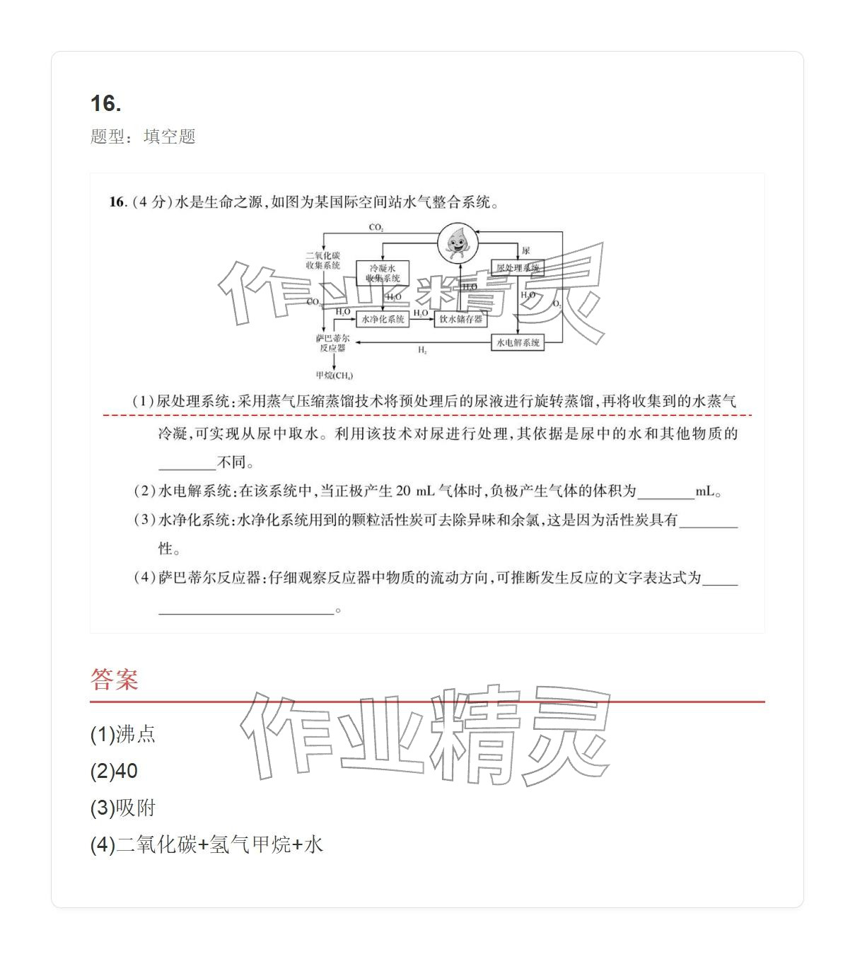 2025年学业水平评价九年级化学全一册人教版&nbsp;参考答案第56页