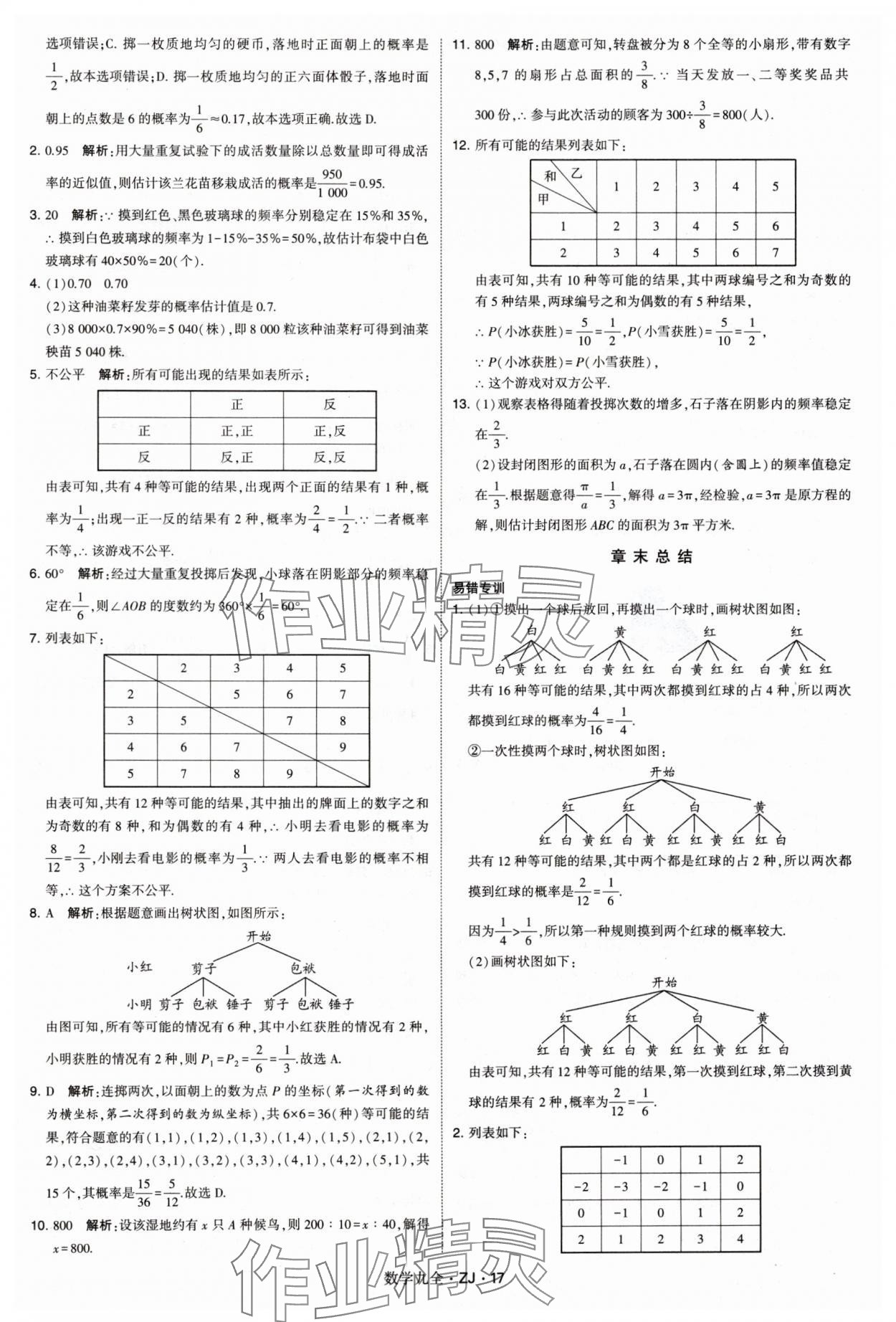 2024年學(xué)霸題中題九年級(jí)數(shù)學(xué)全一冊(cè)浙教版 第17頁(yè)