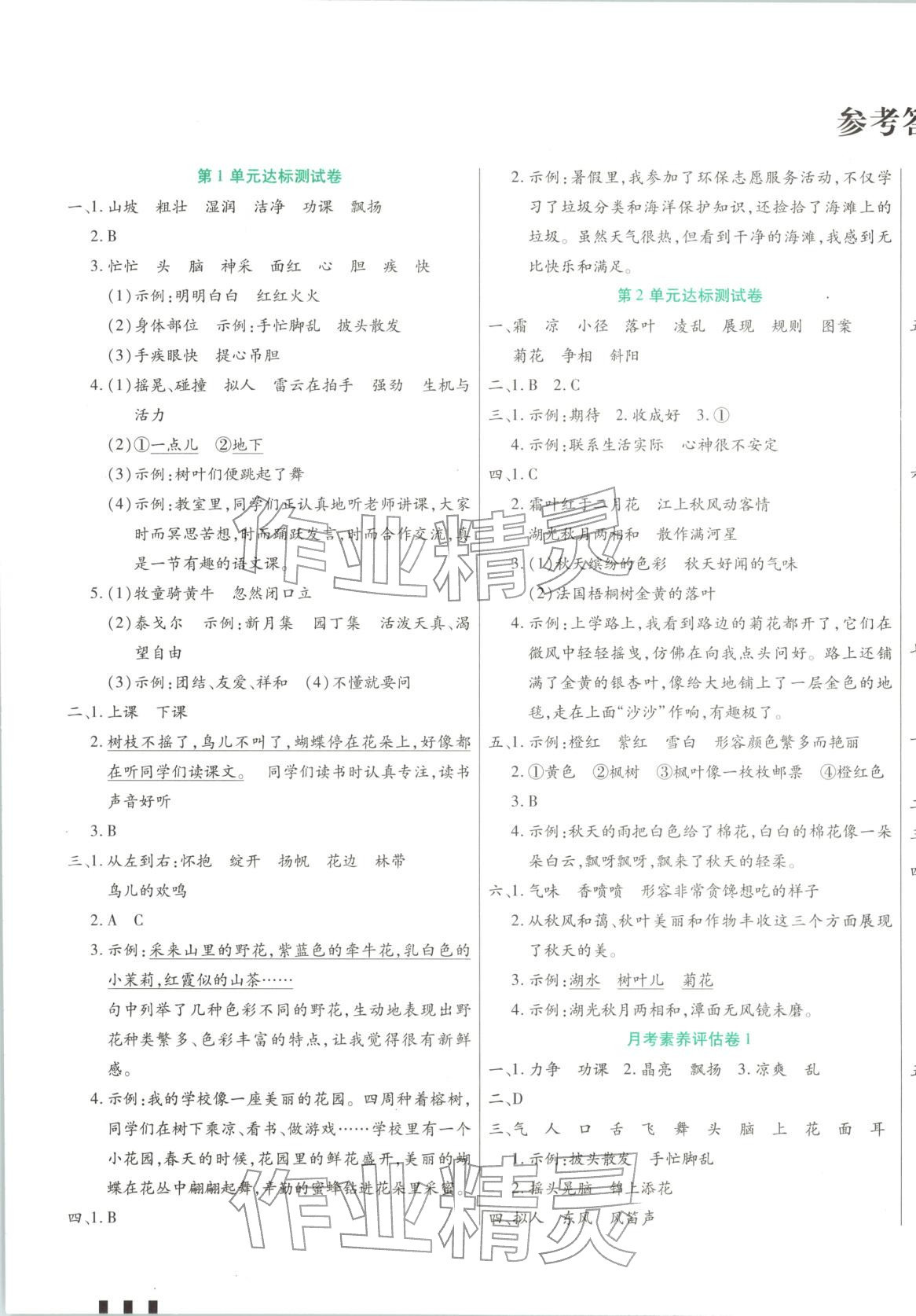 2025年金奖好卷三年级语文上册人教版 第1页