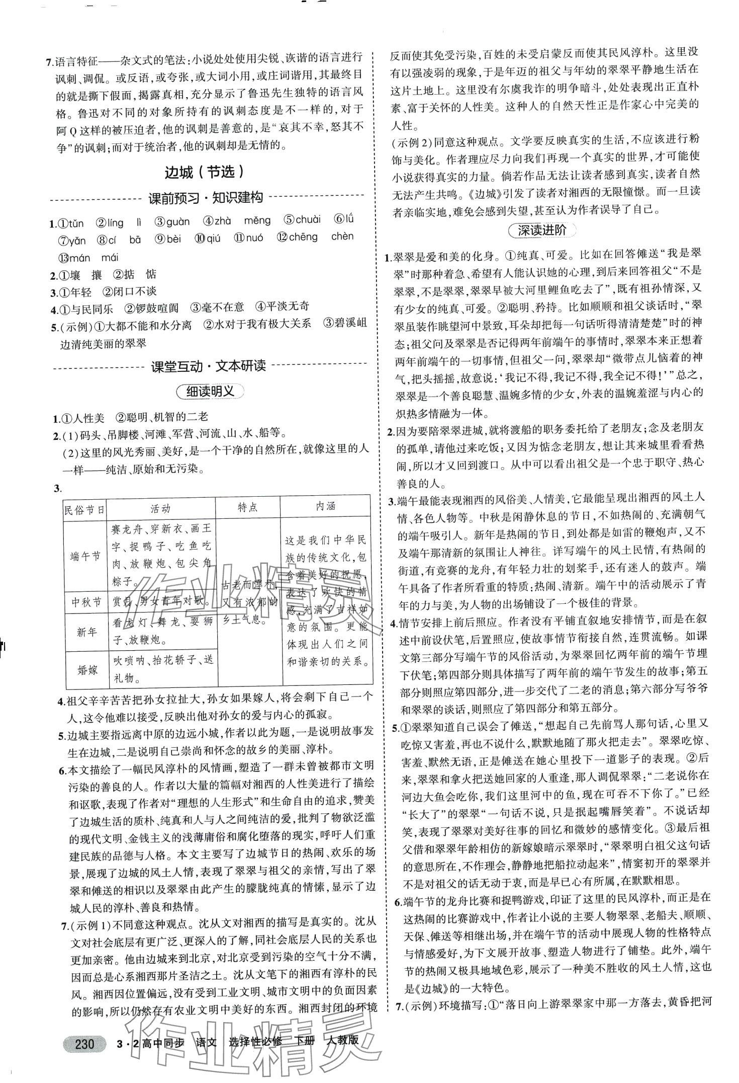 2024年3年高考2年模擬高中語文選擇性必修下冊人教版 第10頁