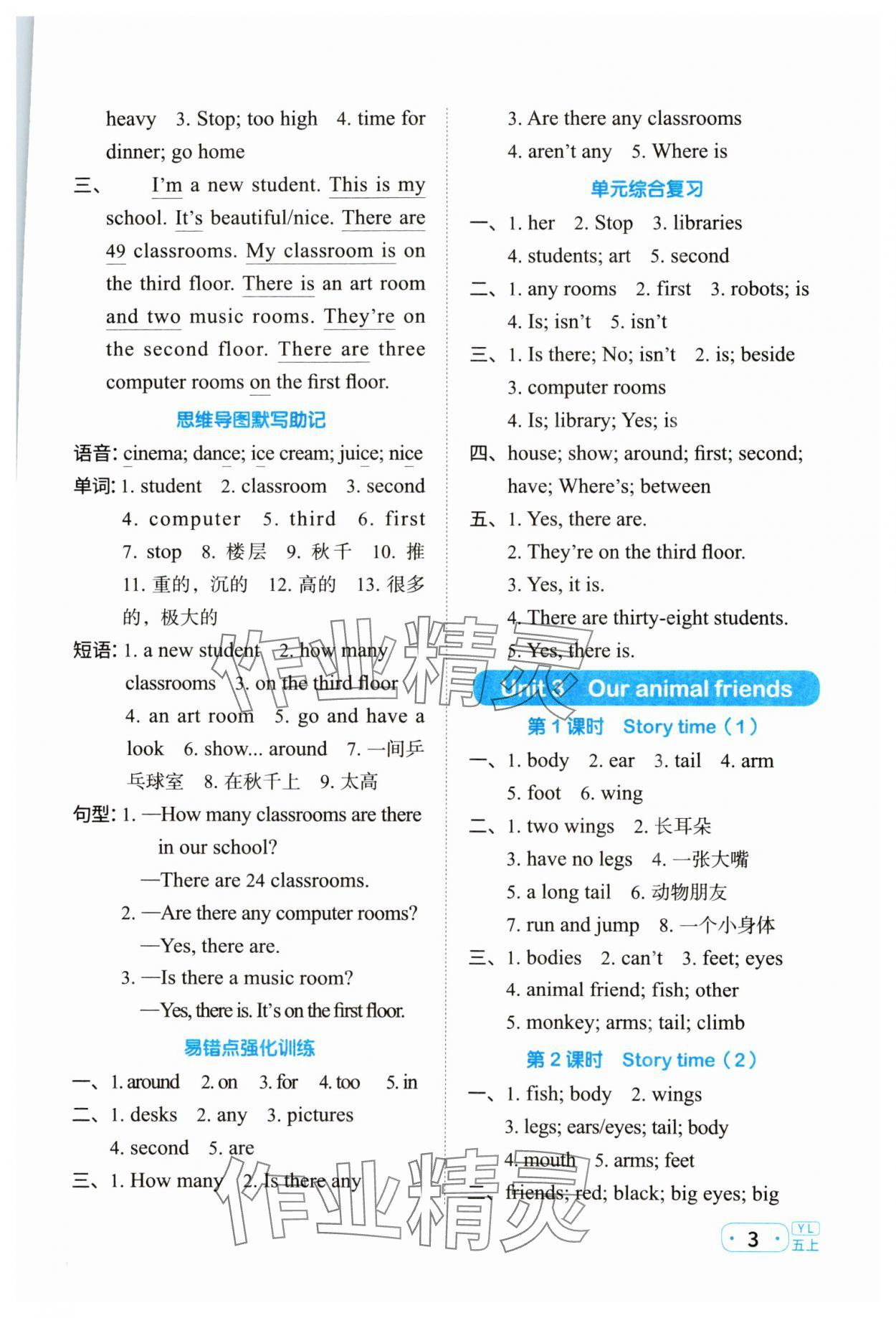 2023年陽光同學(xué)默寫小達人五年級英語上冊譯林版 第3頁