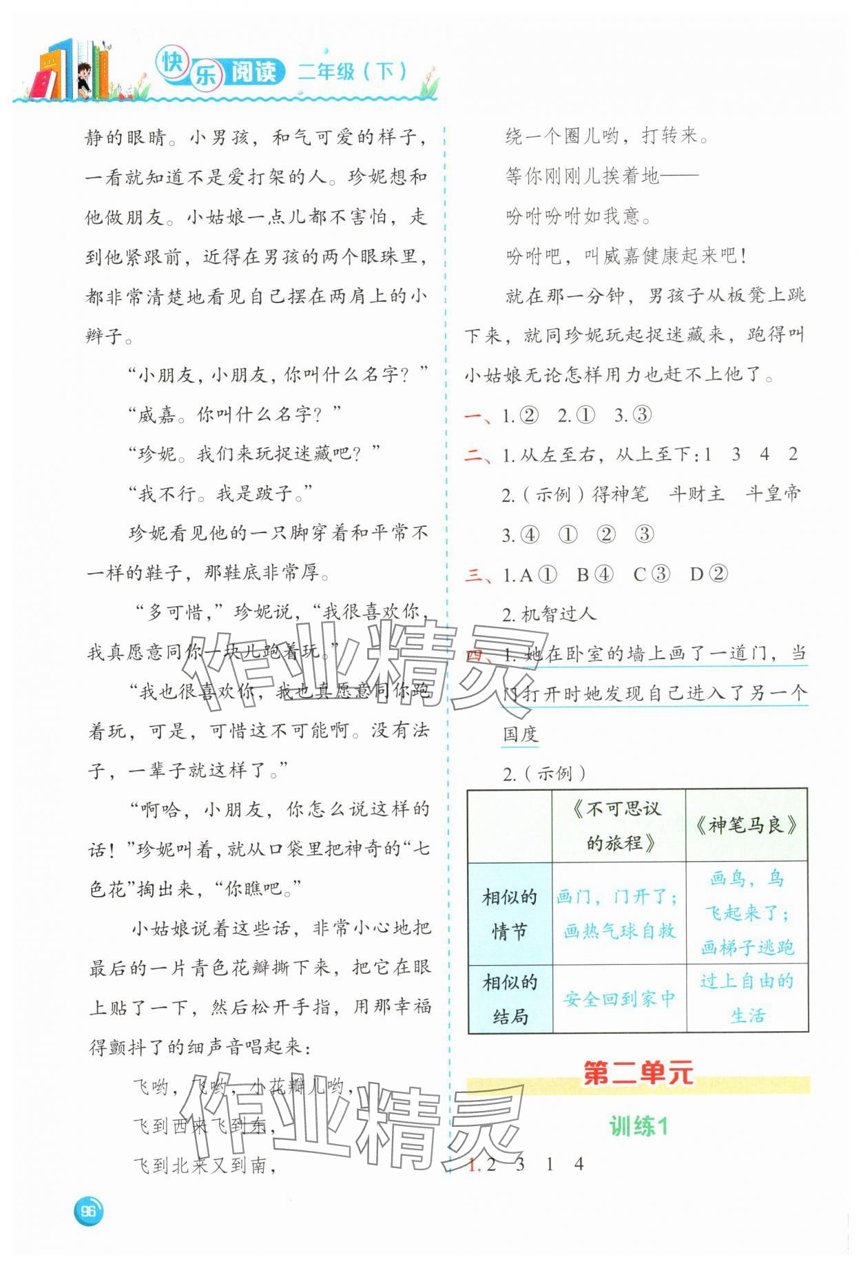2025年黄冈小状元快乐阅读二年级语文下册人教版 第2页