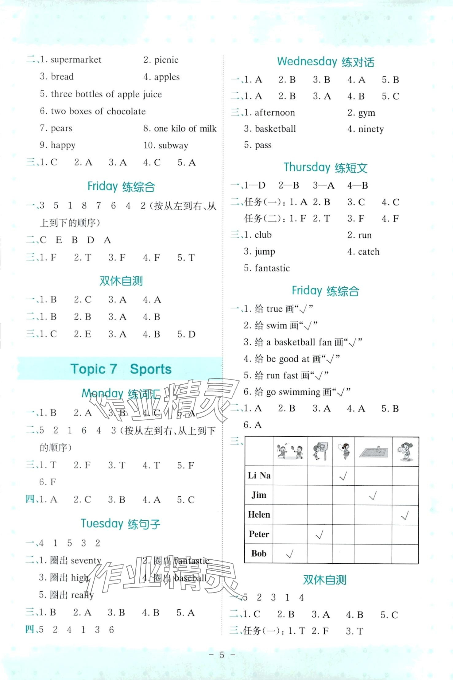 2024年星火英語SPARK五年級通用版 第5頁