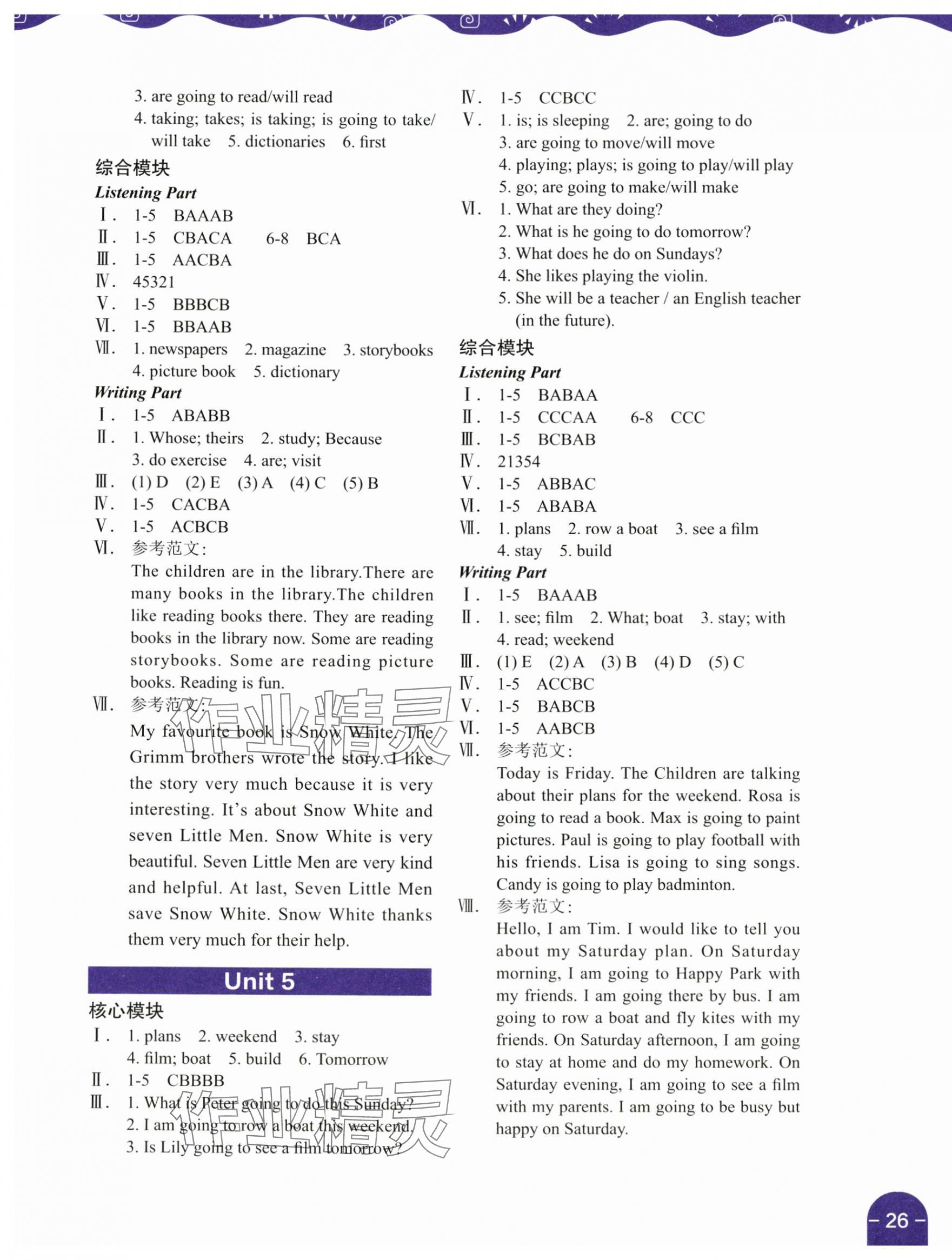 2025年深圳市小學英語課堂跟蹤五年級下冊滬教版 第3頁