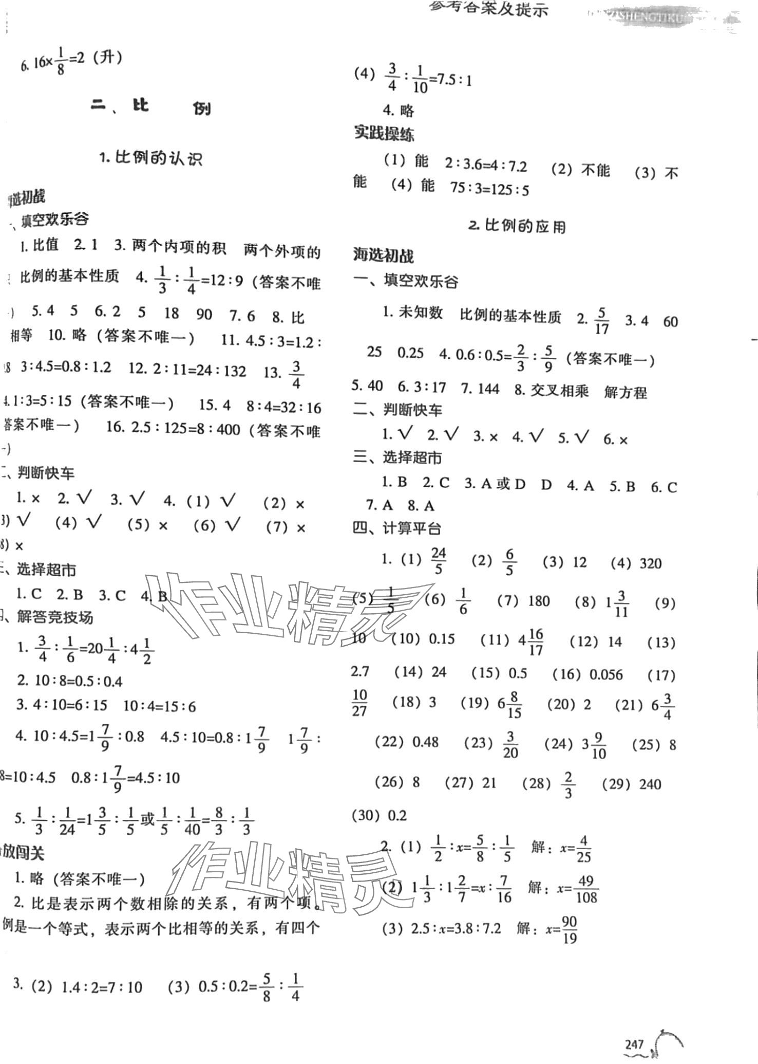 2024年尖子生題庫(kù)六年級(jí)數(shù)學(xué)下冊(cè)北師大版 第5頁(yè)