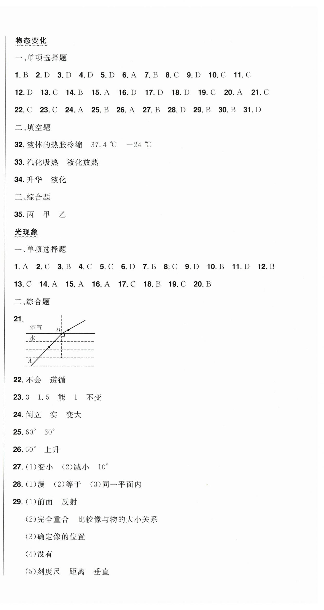 2024年中考1號(hào)中考總復(fù)習(xí)單元專項(xiàng)過關(guān)卷物理吉林專版 第3頁