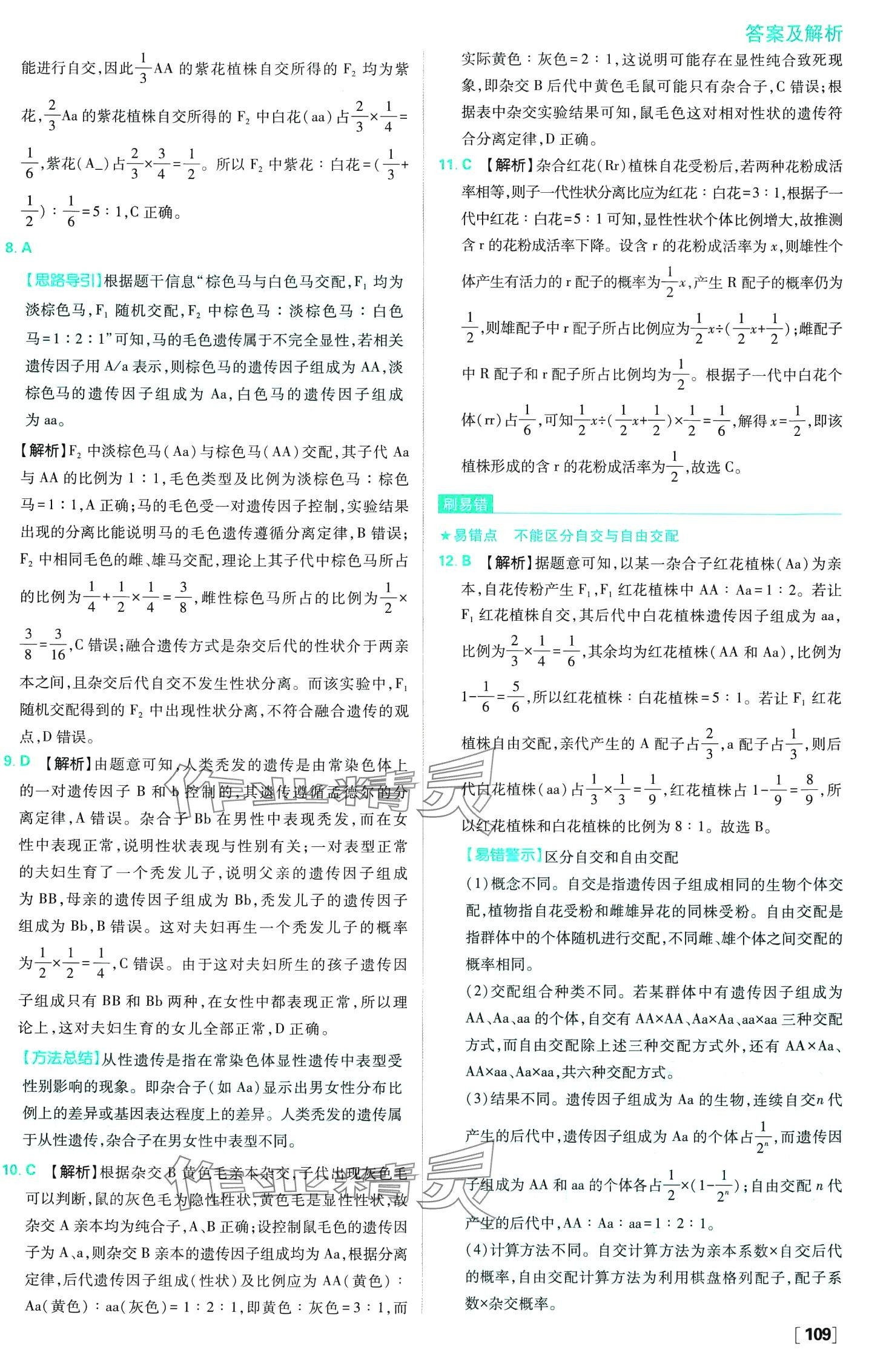 2024年高中必刷題高中生物必修2人教版 第4頁