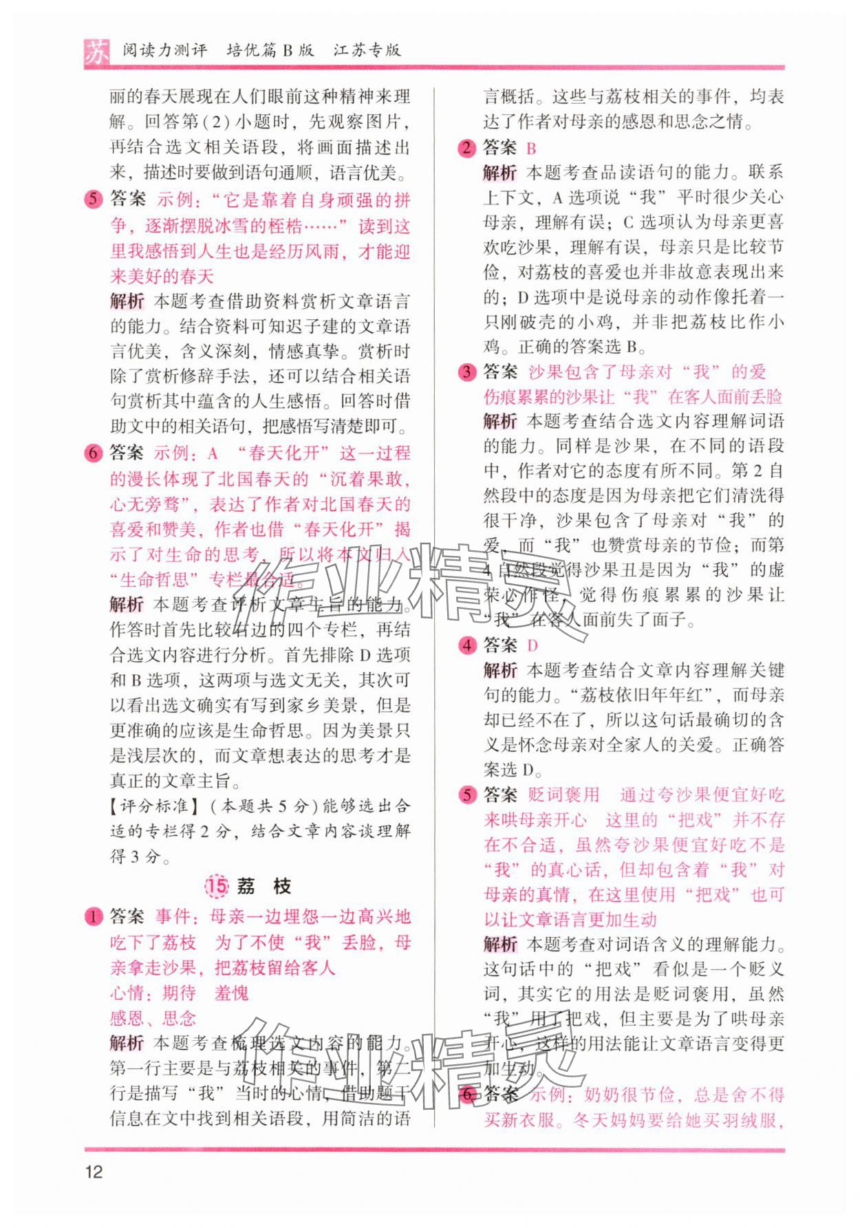 2025年木頭馬閱讀力測(cè)評(píng)六年級(jí)語(yǔ)文下冊(cè)人教版江蘇專(zhuān)版 第12頁(yè)