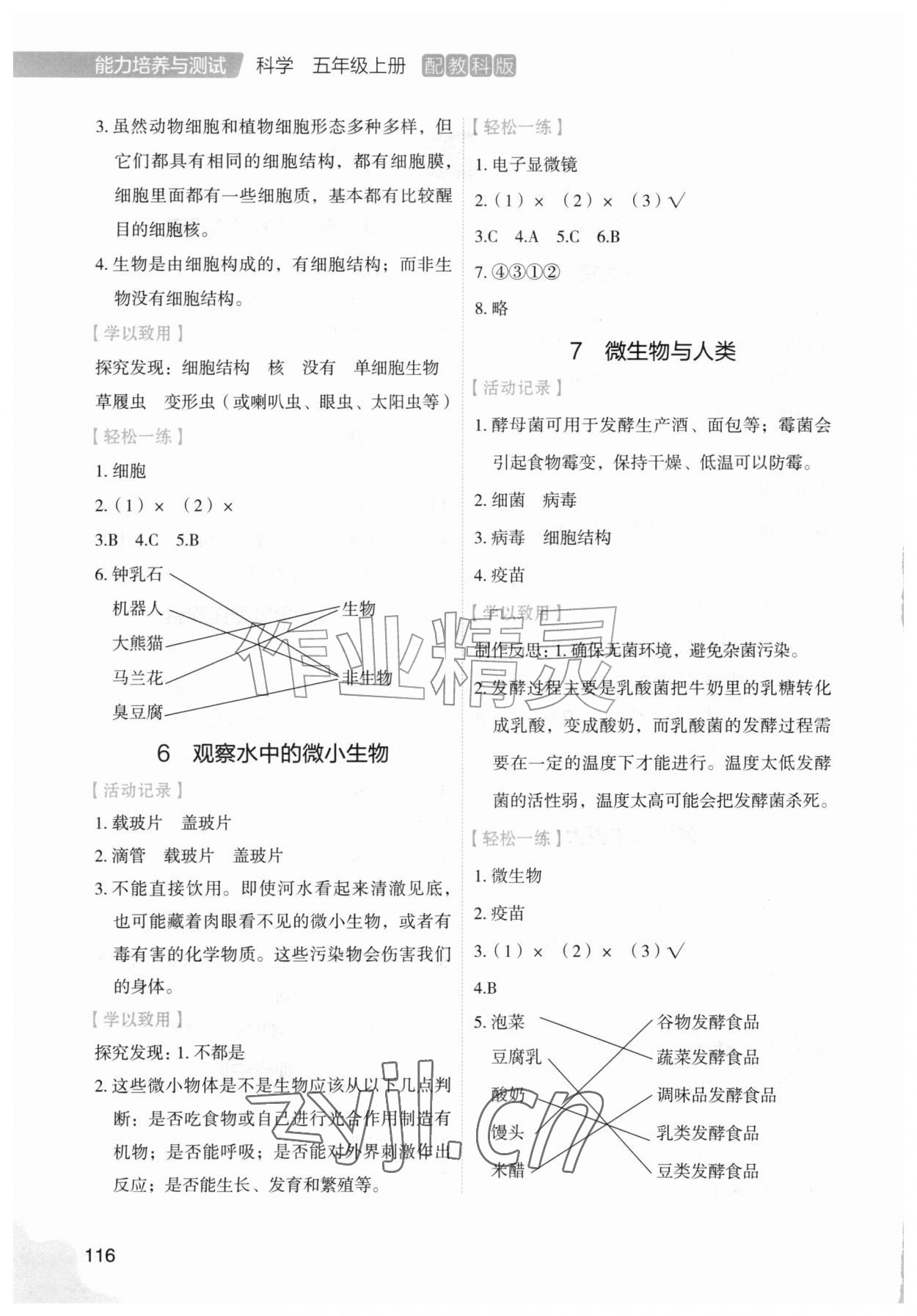 2026年能力培养与测试五年级科学上册教科版&nbsp;第2页