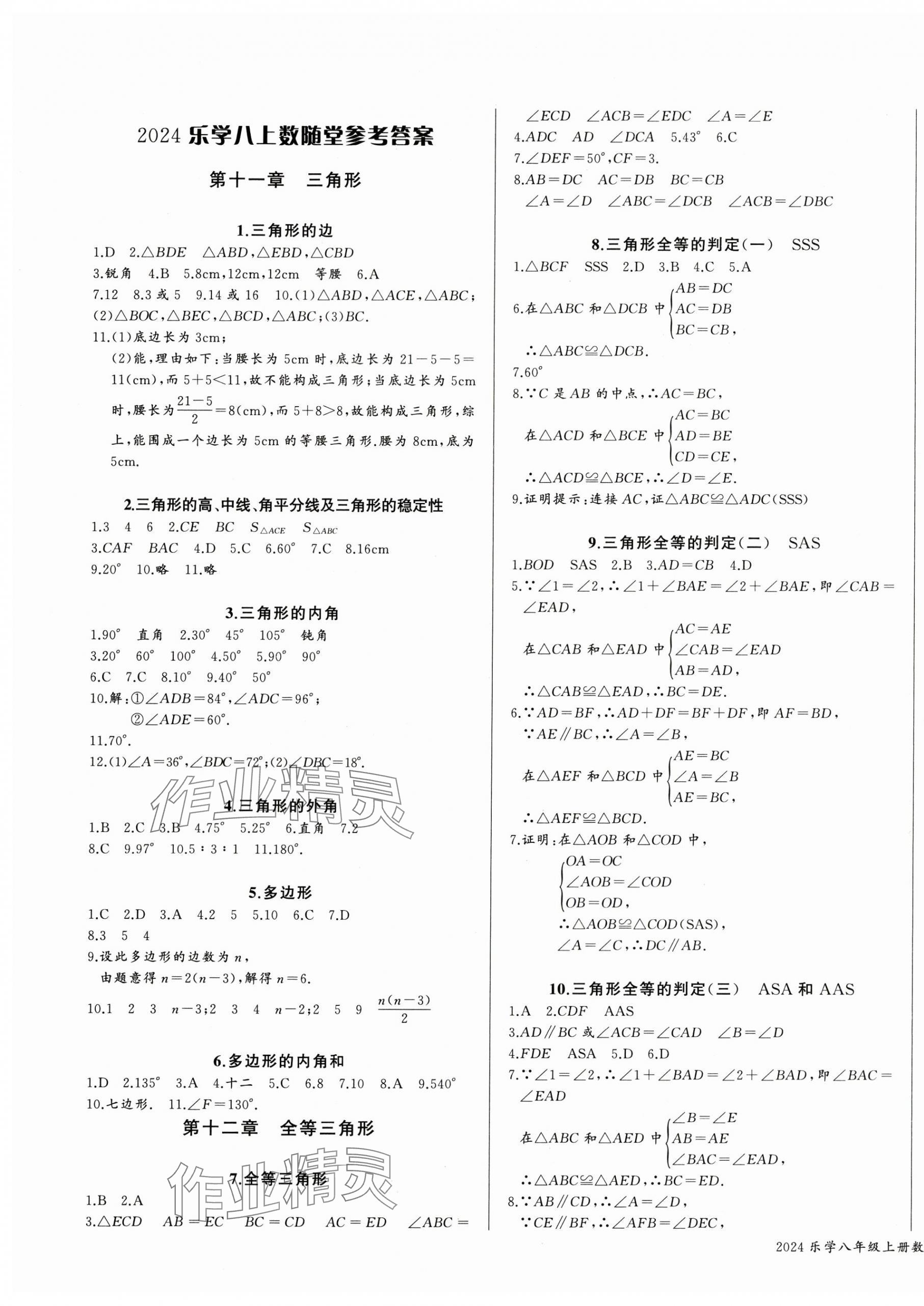 2024年樂(lè)學(xué)課堂課時(shí)學(xué)講練八年級(jí)數(shù)學(xué)上冊(cè)人教版 第5頁(yè)