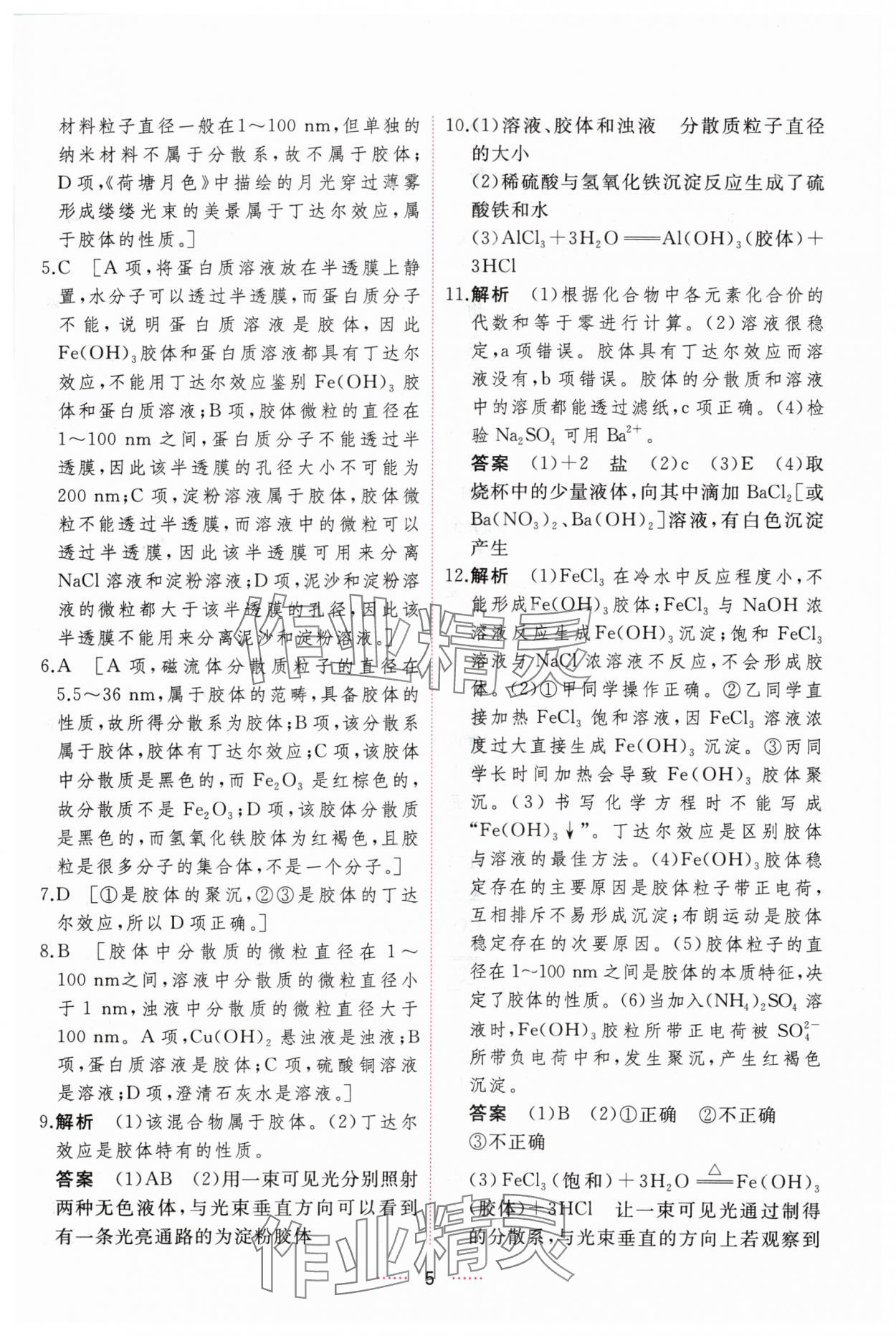 2024年三維隨堂精練高中化學(xué)必修第一冊人教版 第5頁