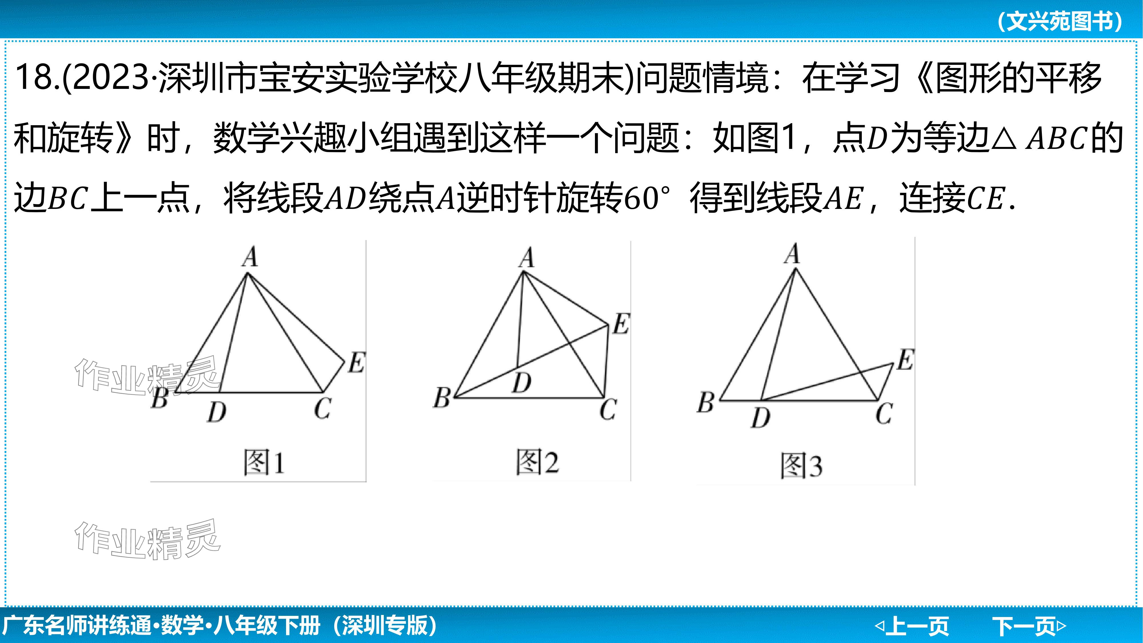 2024年廣東名師講練通八年級數學下冊北師大版深圳專版基礎版 參考答案第44頁