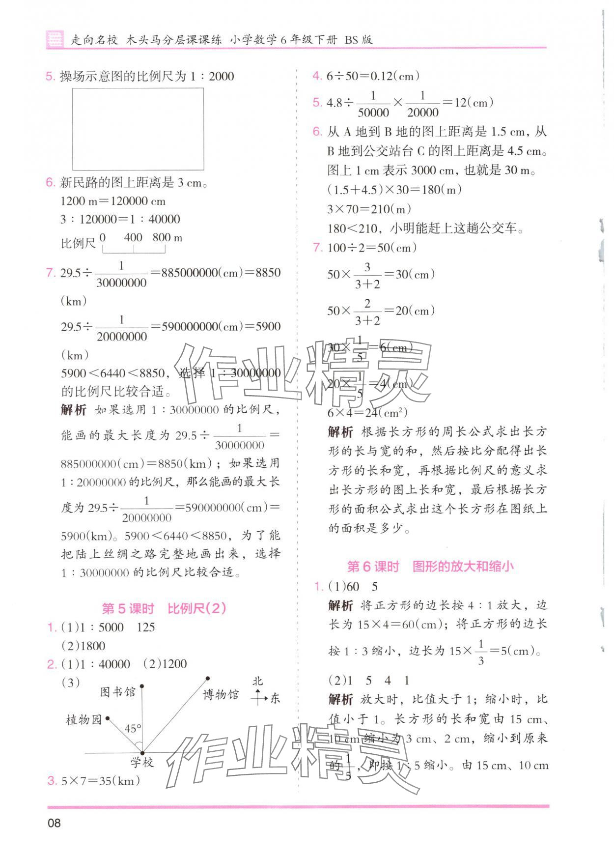 2025年木頭馬分層課課練六年級數(shù)學下冊北師大版 第8頁