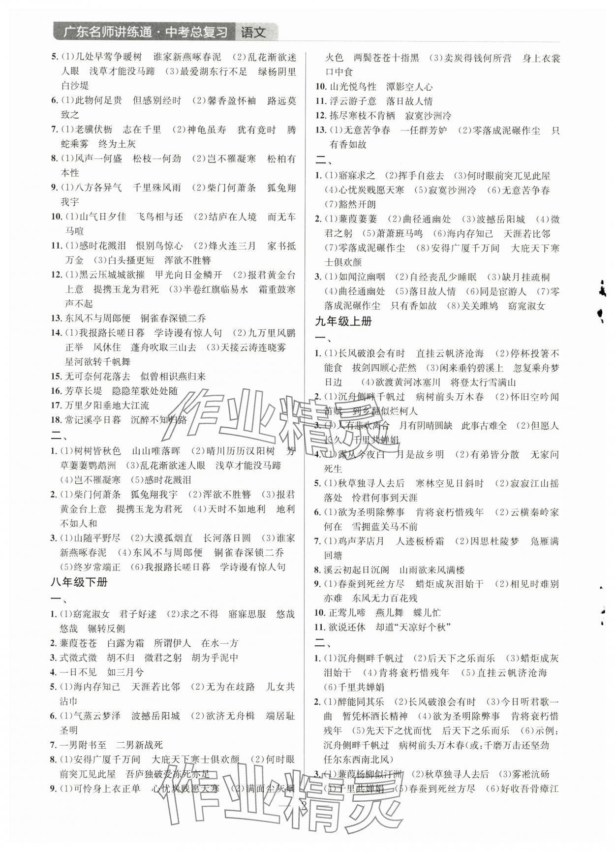 2025年廣東名師講練通中考總復習語文 第2頁