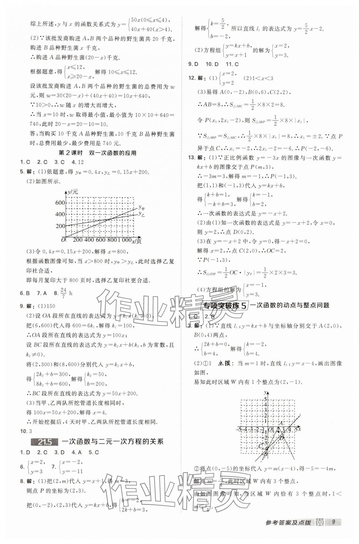 2025年點撥訓練八年級數學下冊冀教版河北專版 第9頁