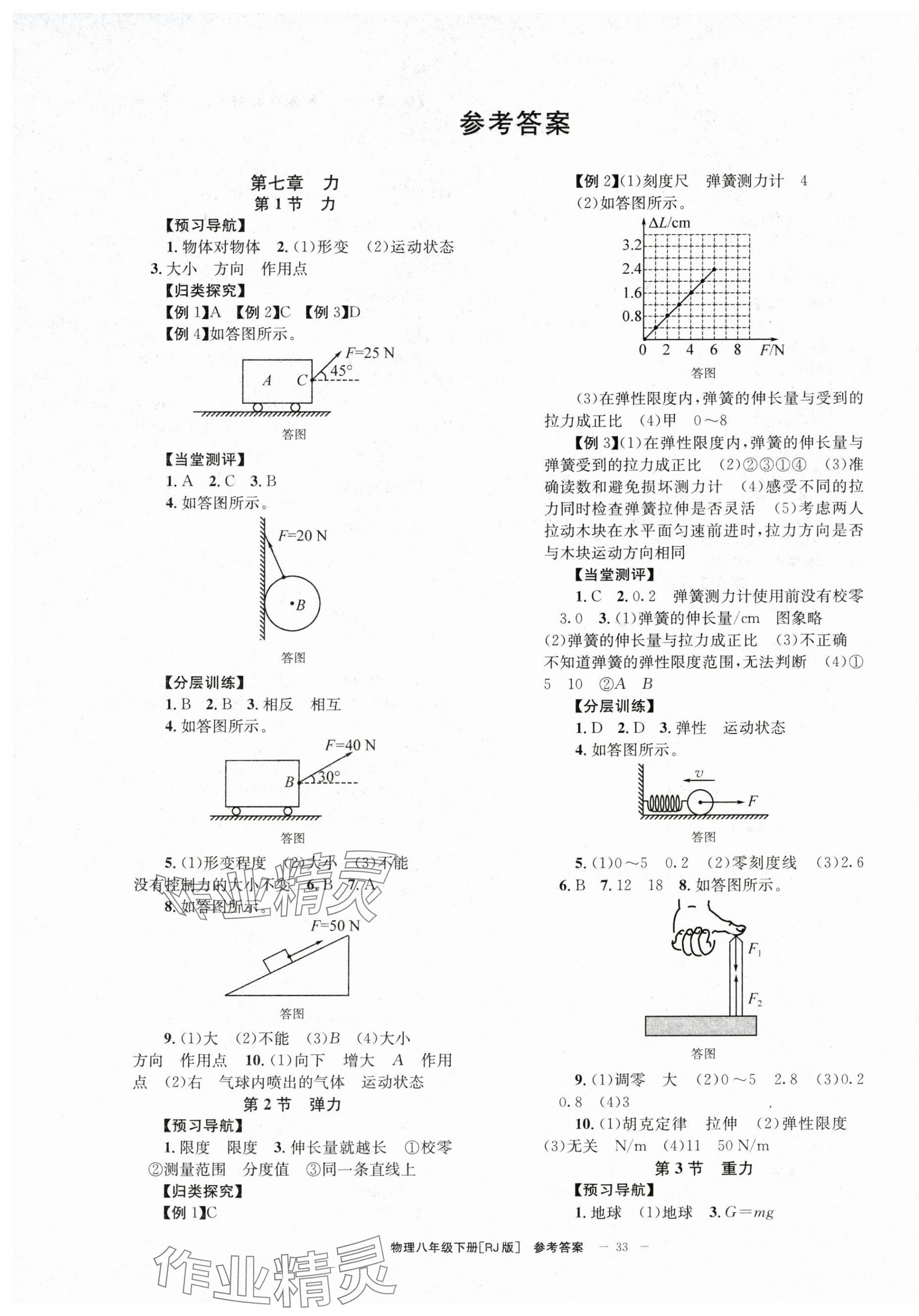 2024年全效學(xué)習(xí)學(xué)業(yè)評(píng)價(jià)方案八年級(jí)物理下冊(cè)人教版 第1頁(yè)